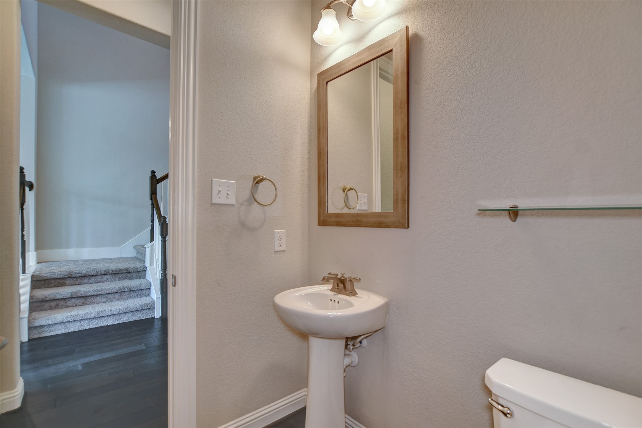 Power/guest bath downstairs.