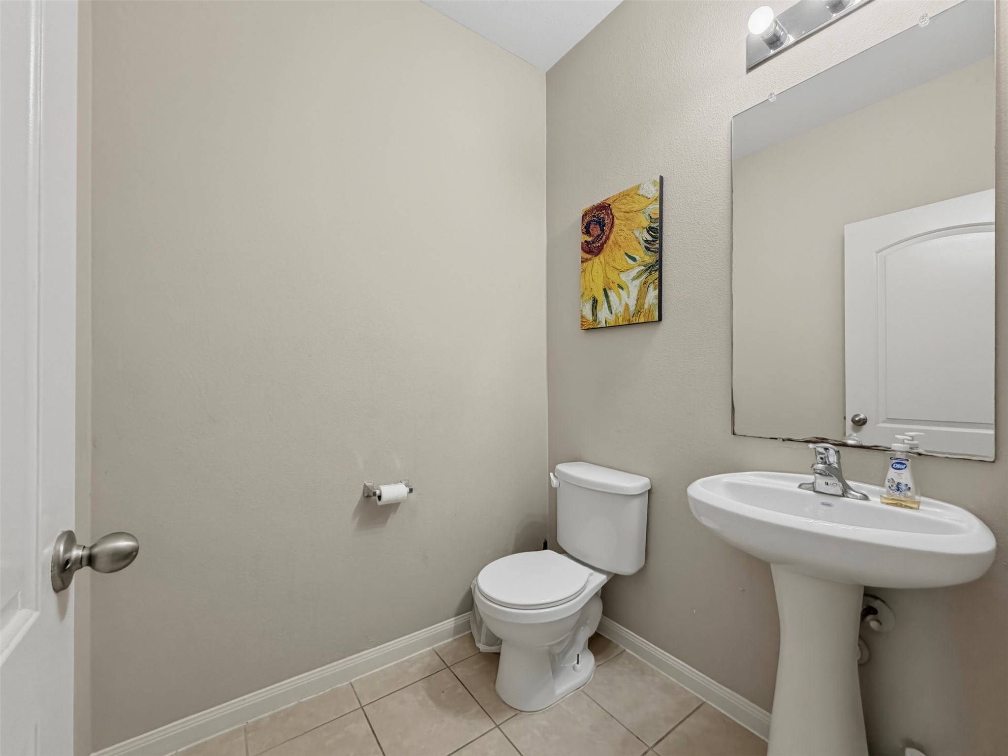 Half Bathroom on the 1st floor.