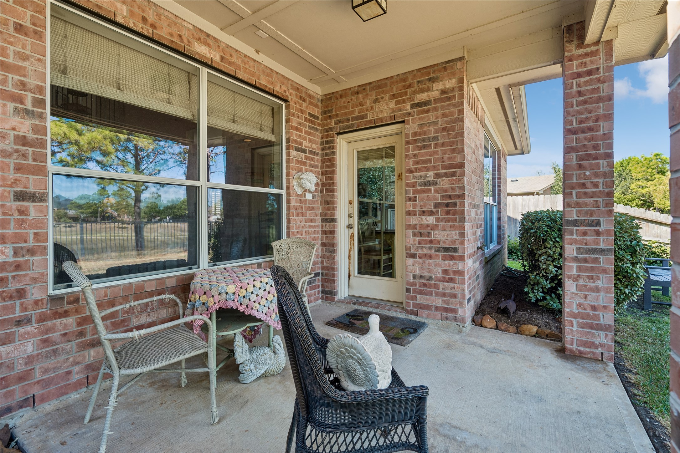 Covered Patio with Lake View