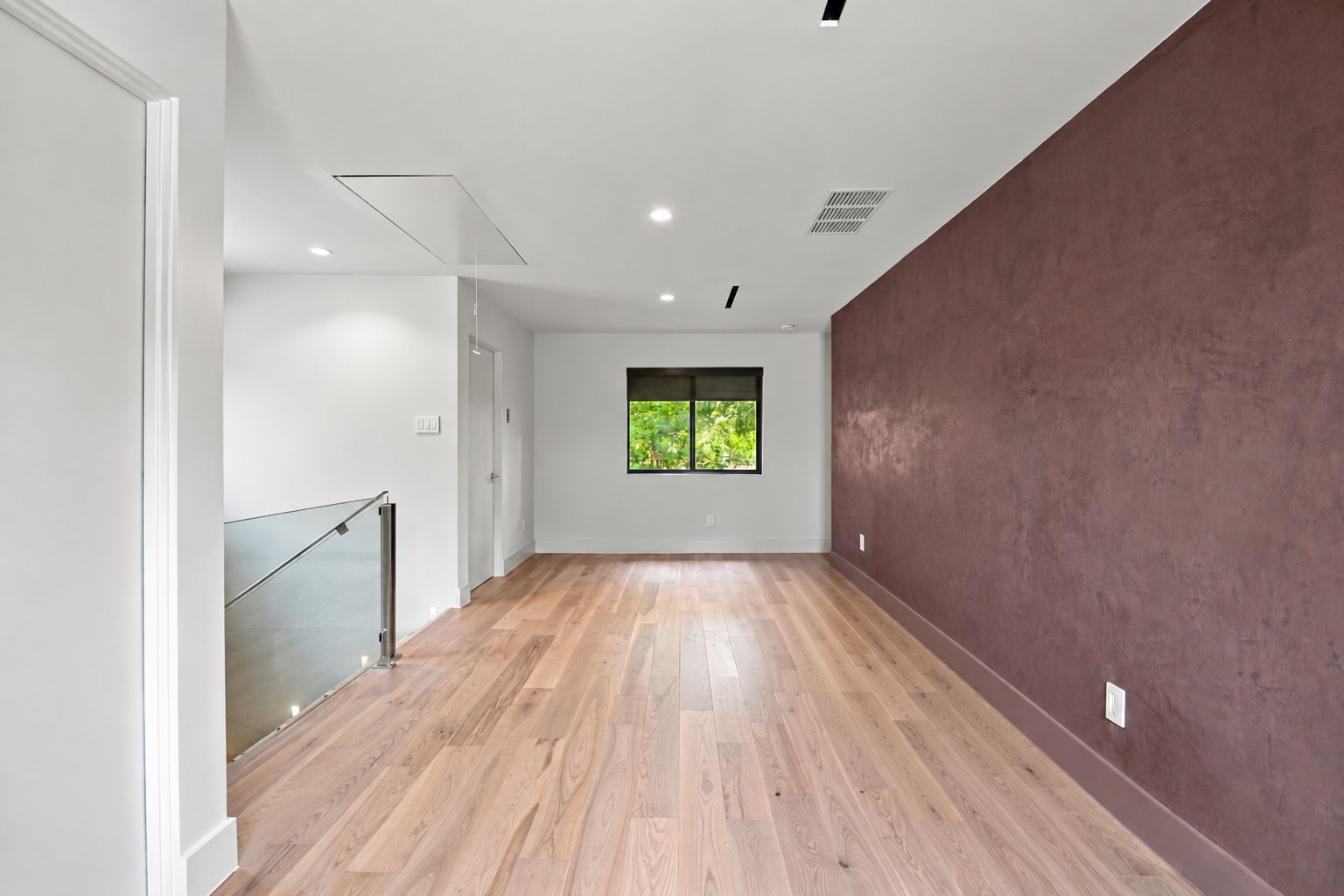 upstairs lounge connects to two bedrooms bathroom and office