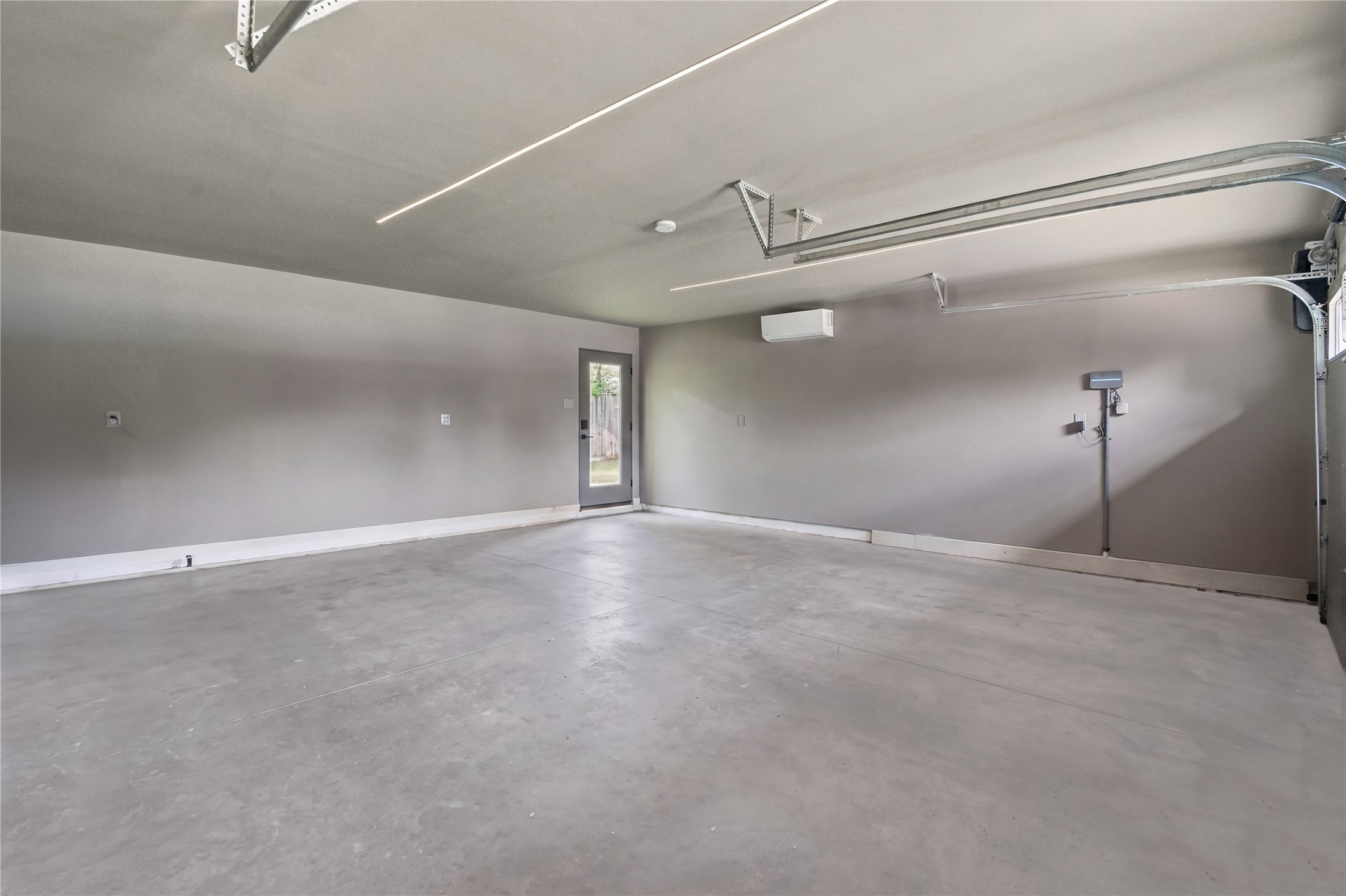 air conditioned two car garage