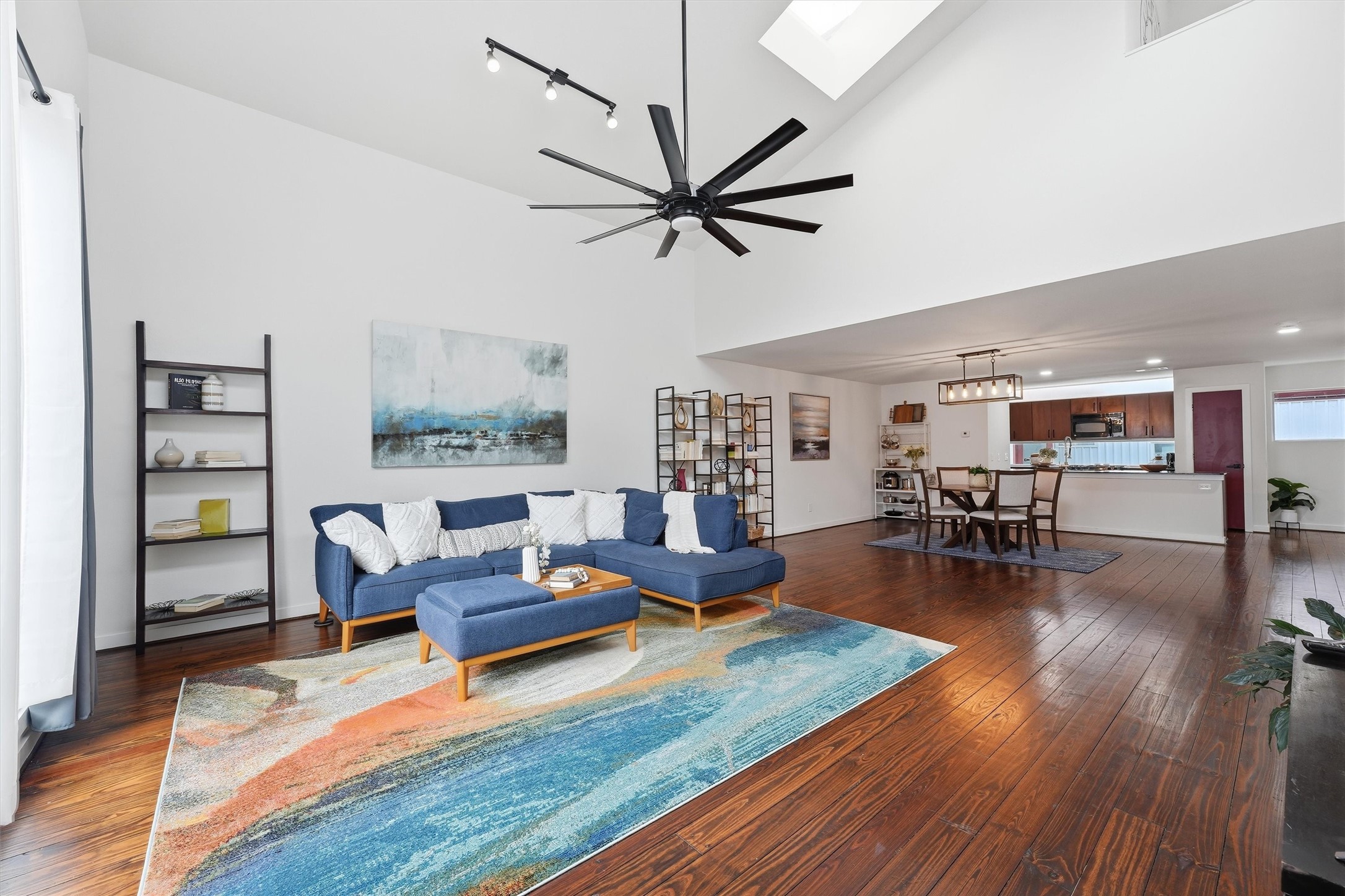 This living room is bathed in sunlight