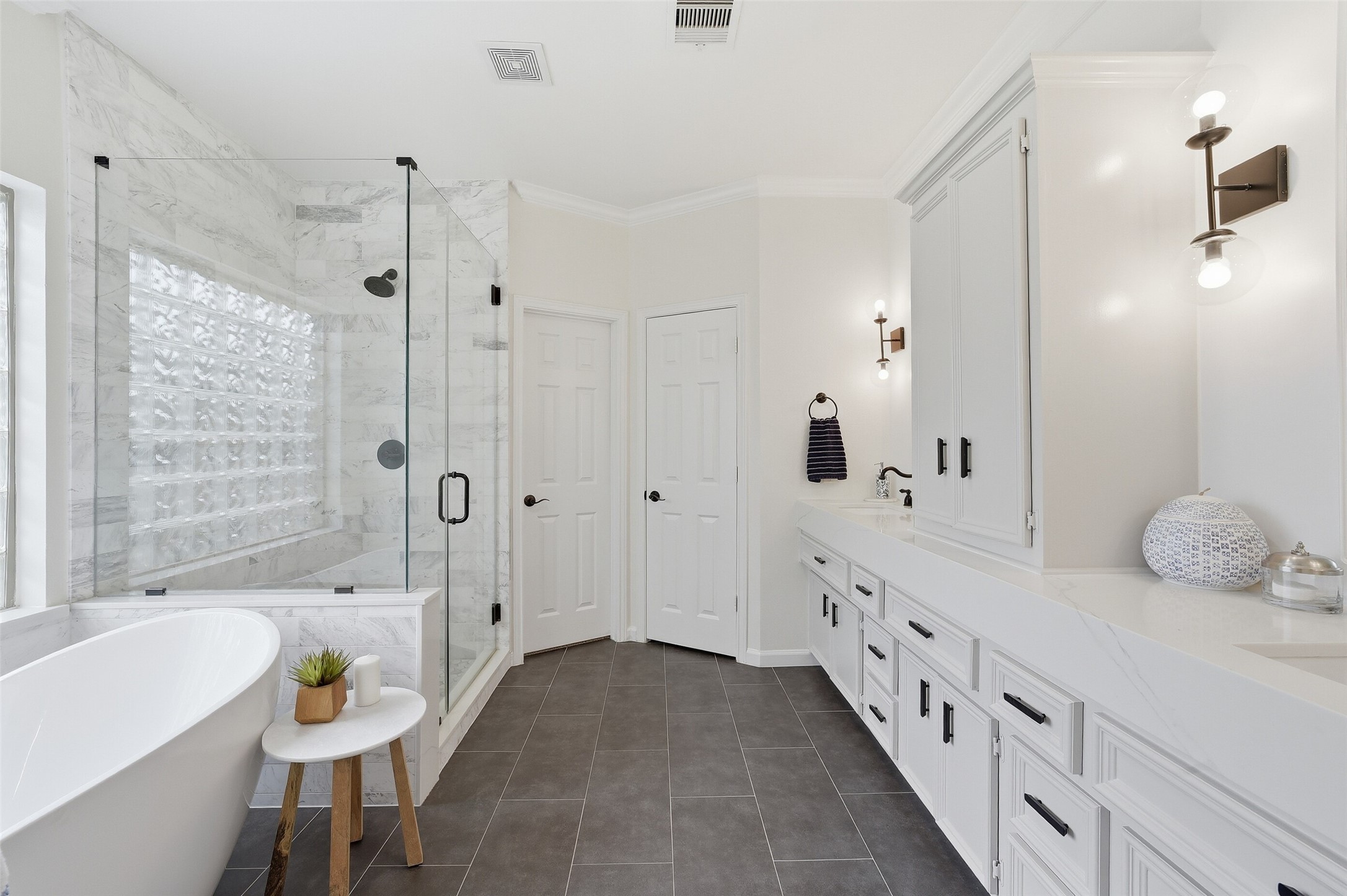View of the primary bathroom.