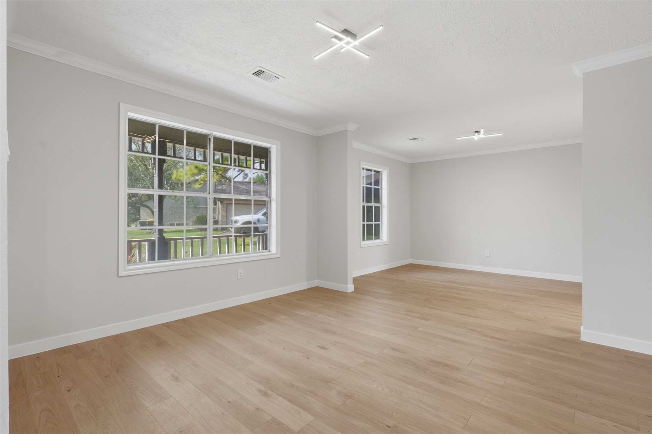 Fresh paint and floors.
