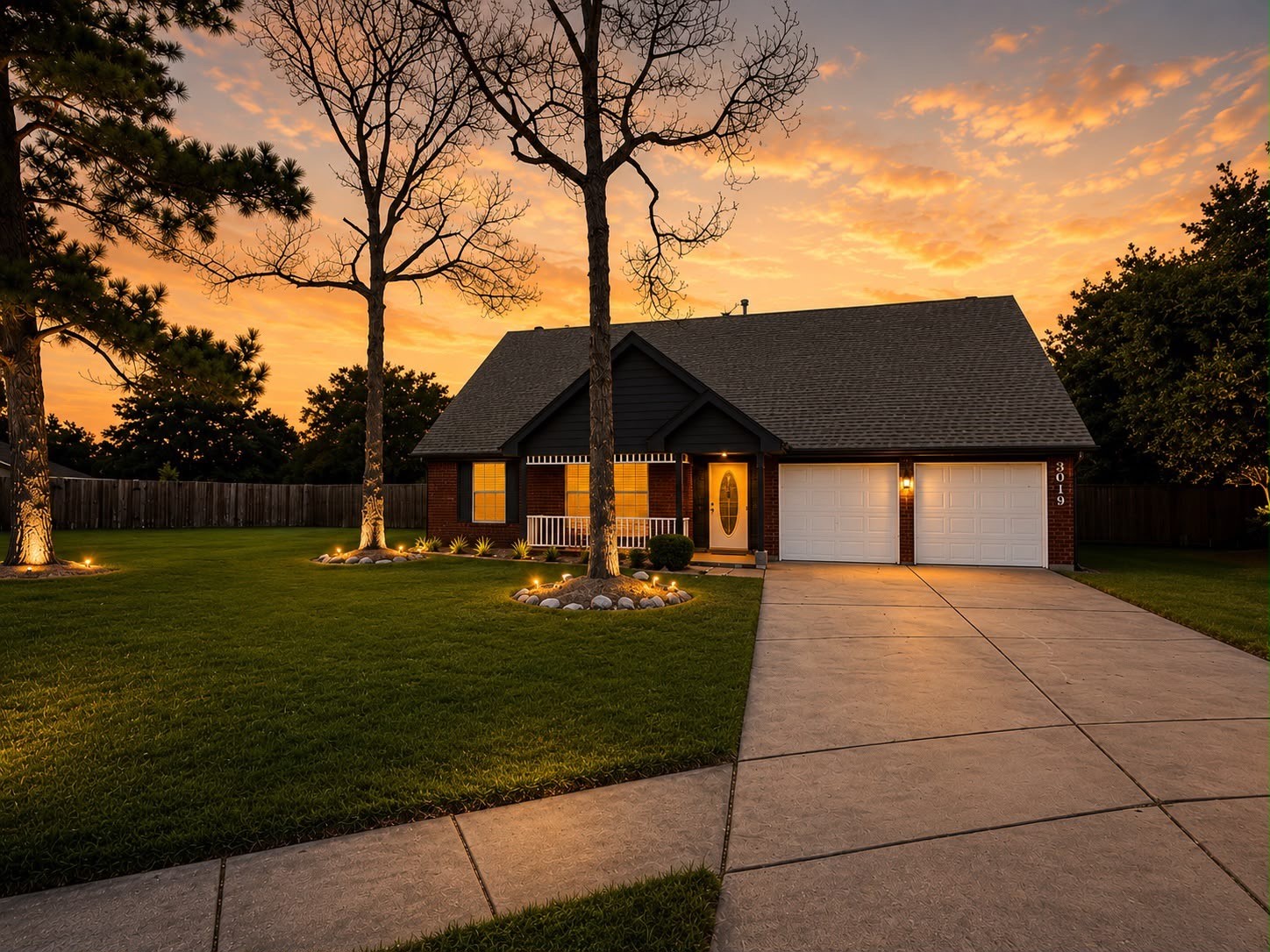 Oversized lot on a quiet cul-de-sac.