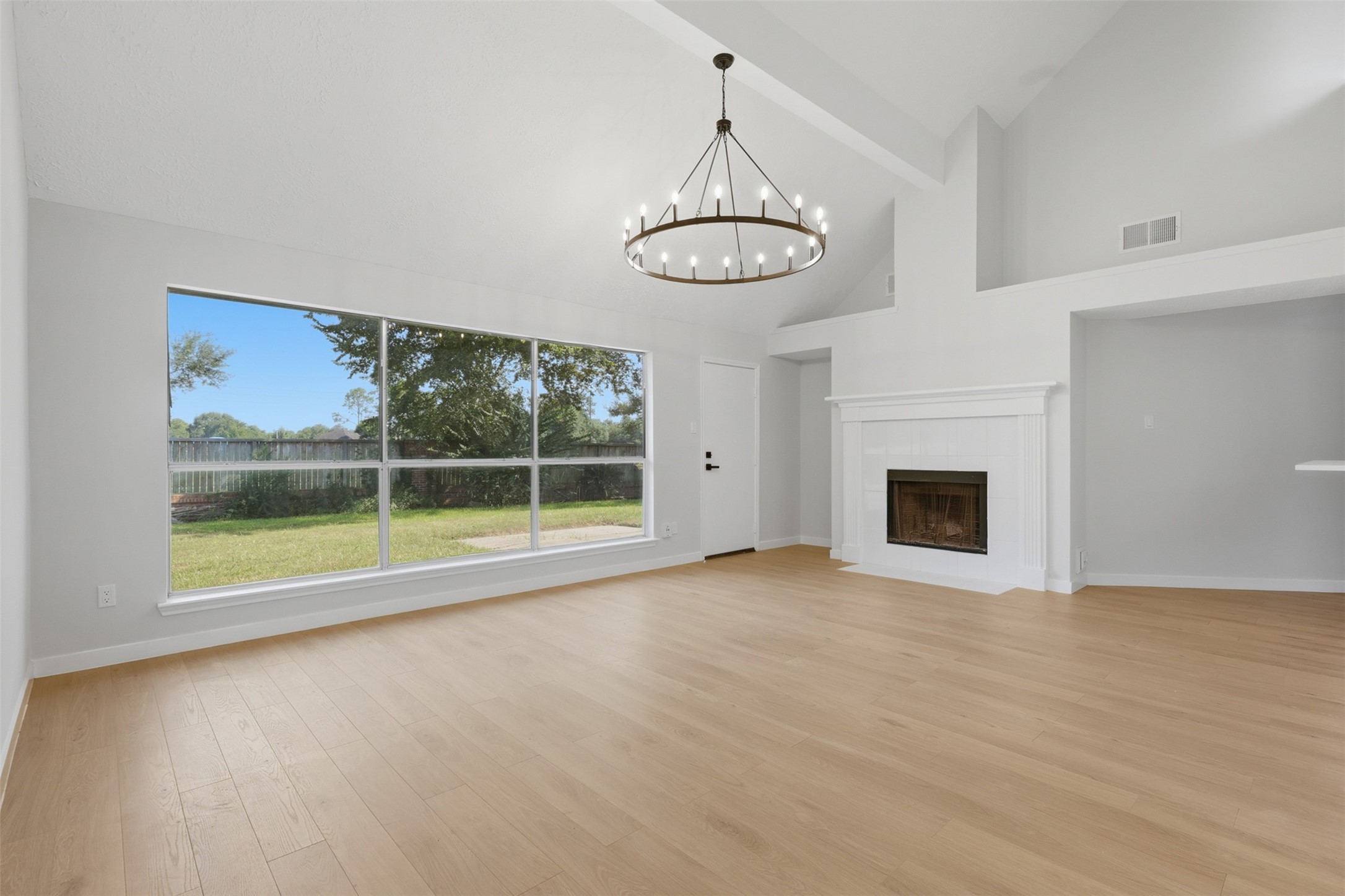 High ceilings on this beautiful newly remodeled 2-story home.