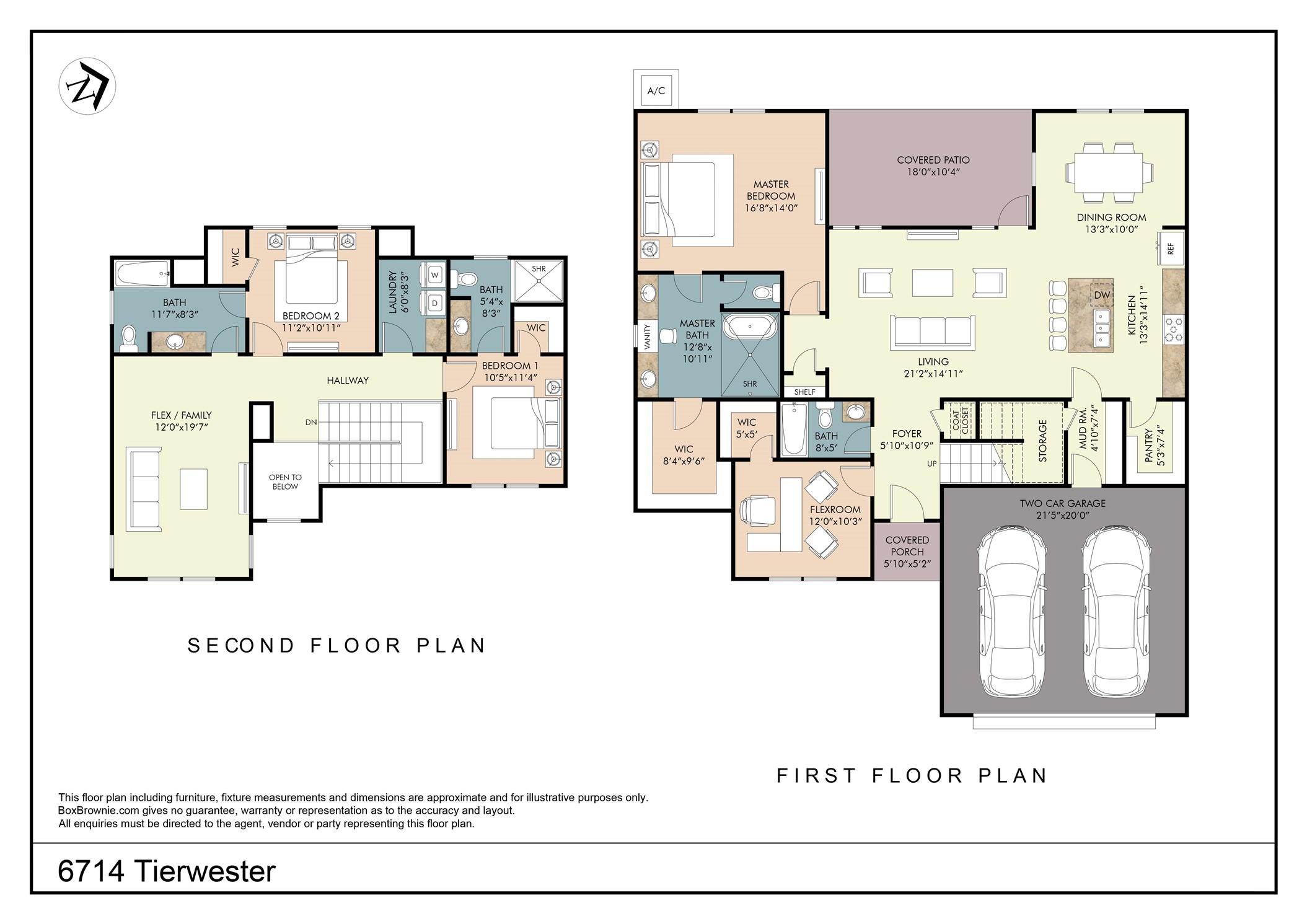 Designed with both comfort and practicality in mind, this layout places the primary suite and main living spaces on the first floor, complemented by a dedicated study and covered outdoor patio. Upstairs, two secondary bedrooms, two bathrooms, and a generous flex space provide added versatility for everyday living.