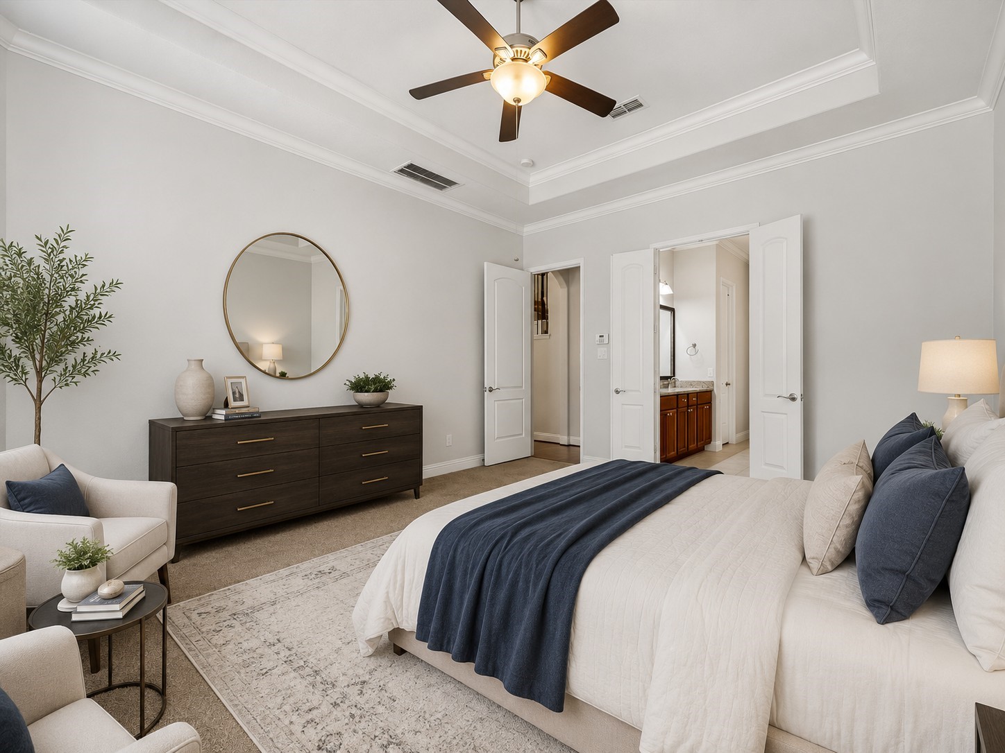 Generously sized bedroom offering comfort and privacy (Virtually Staged)