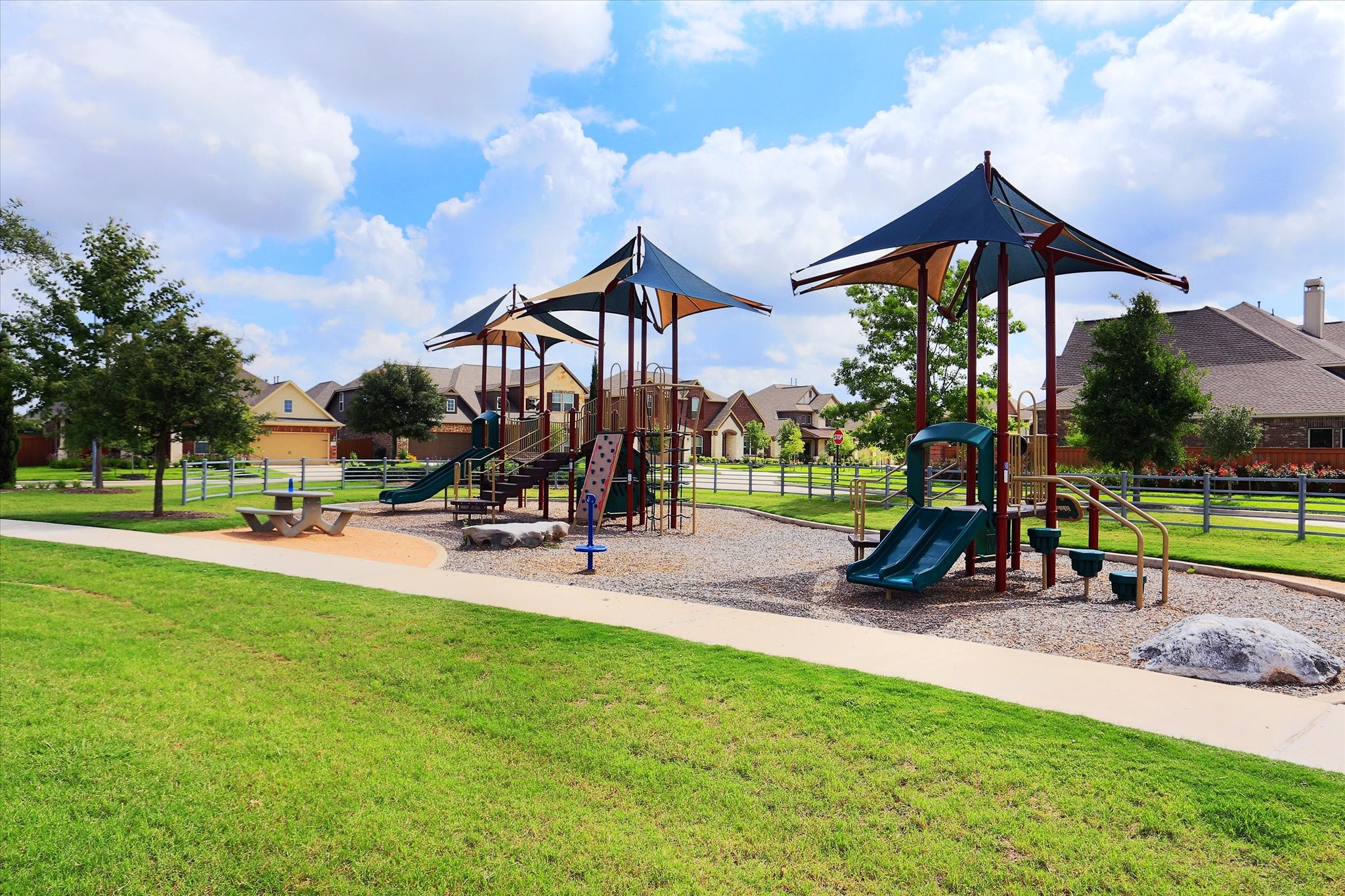 Neighborhood Playground  Modern playground offering fun for children of all ages