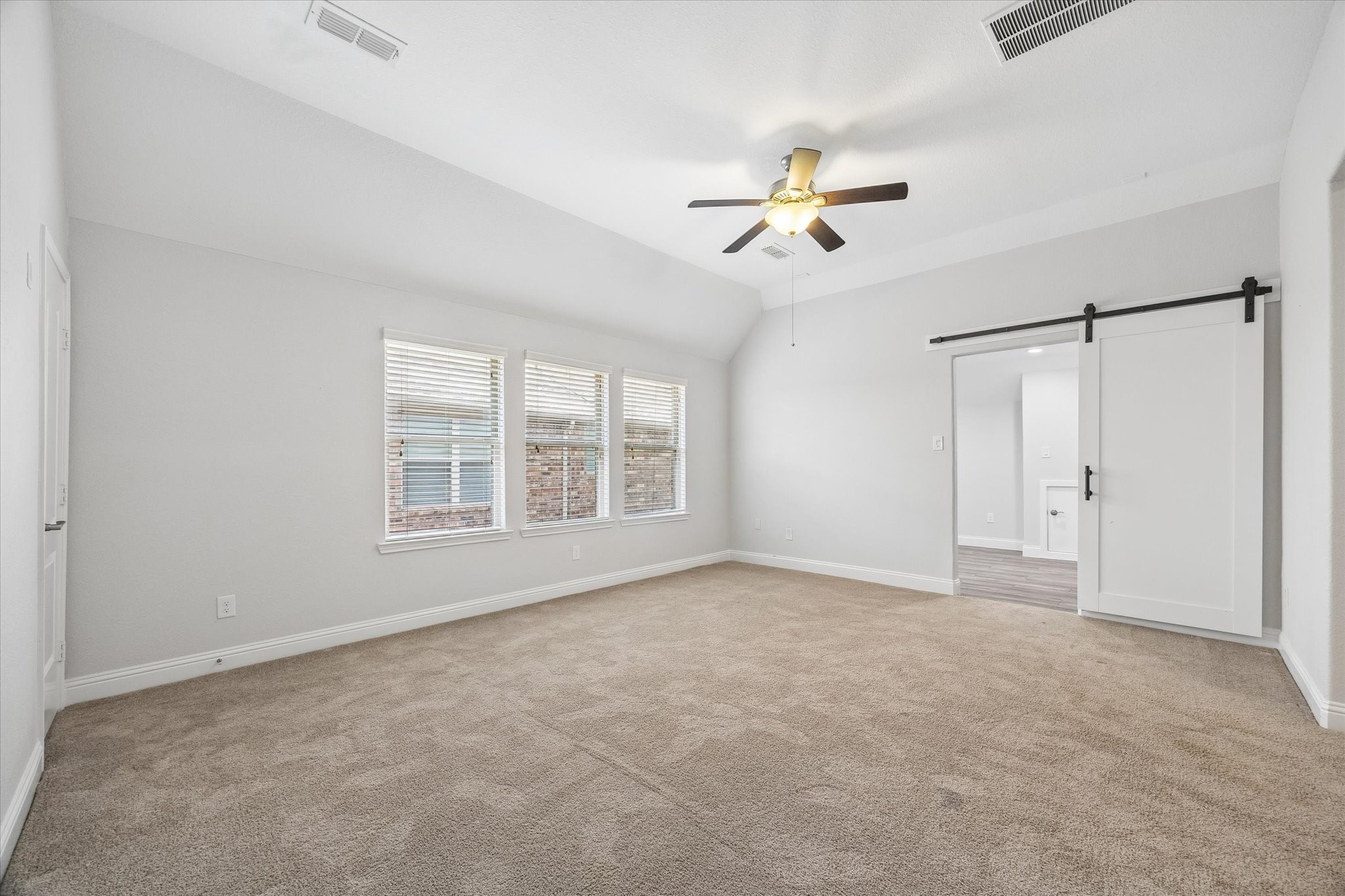 Large upstairs game room perfect for entertainment or relaxation