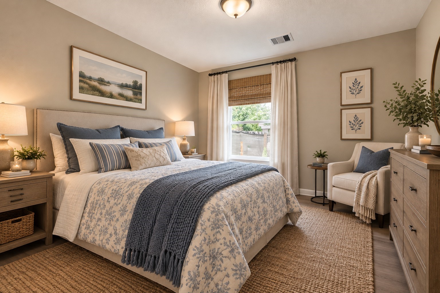 Virtually staged for your decorating imagination