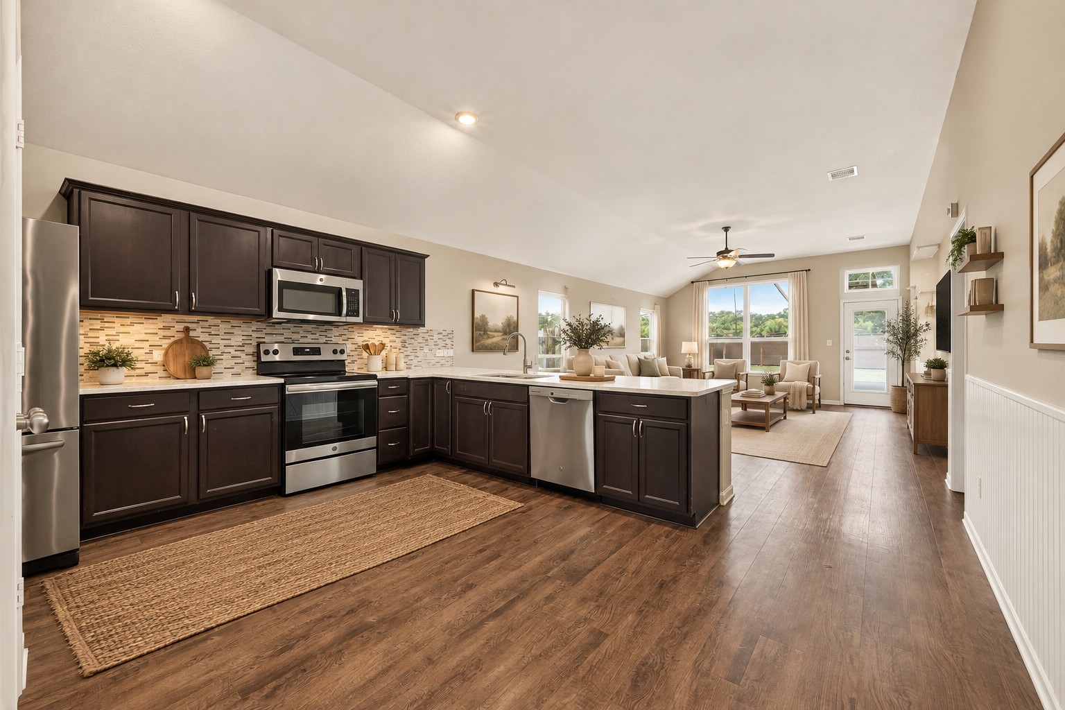 Virtually staged for your decorating imagination