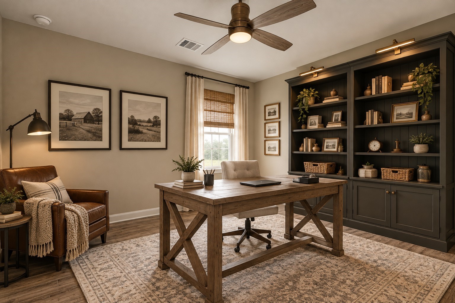 Virtually staged for your decorating imagination