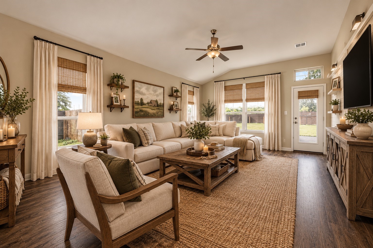 Virtually staged for your decorating imagination