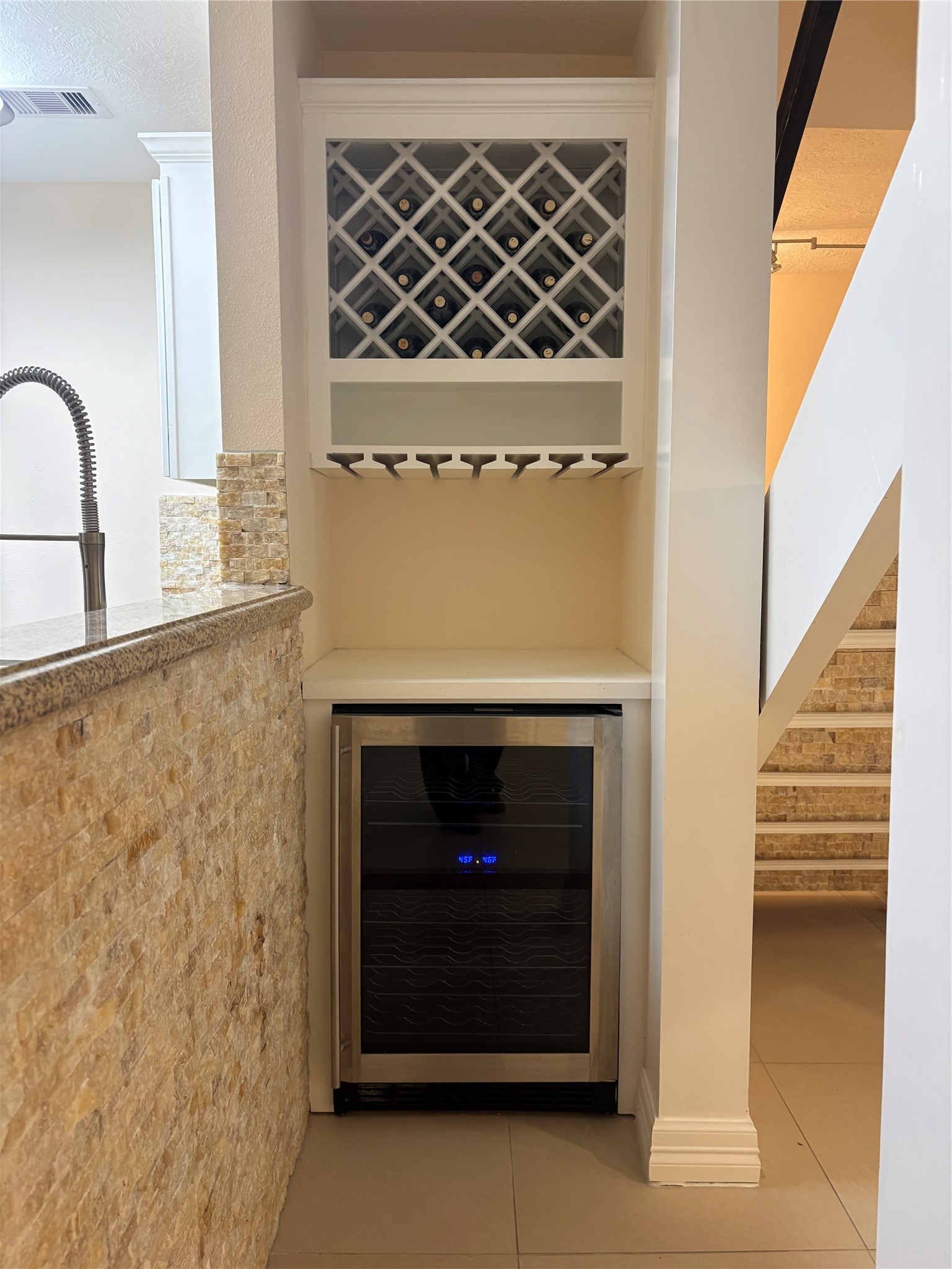 Wine cooler in unit