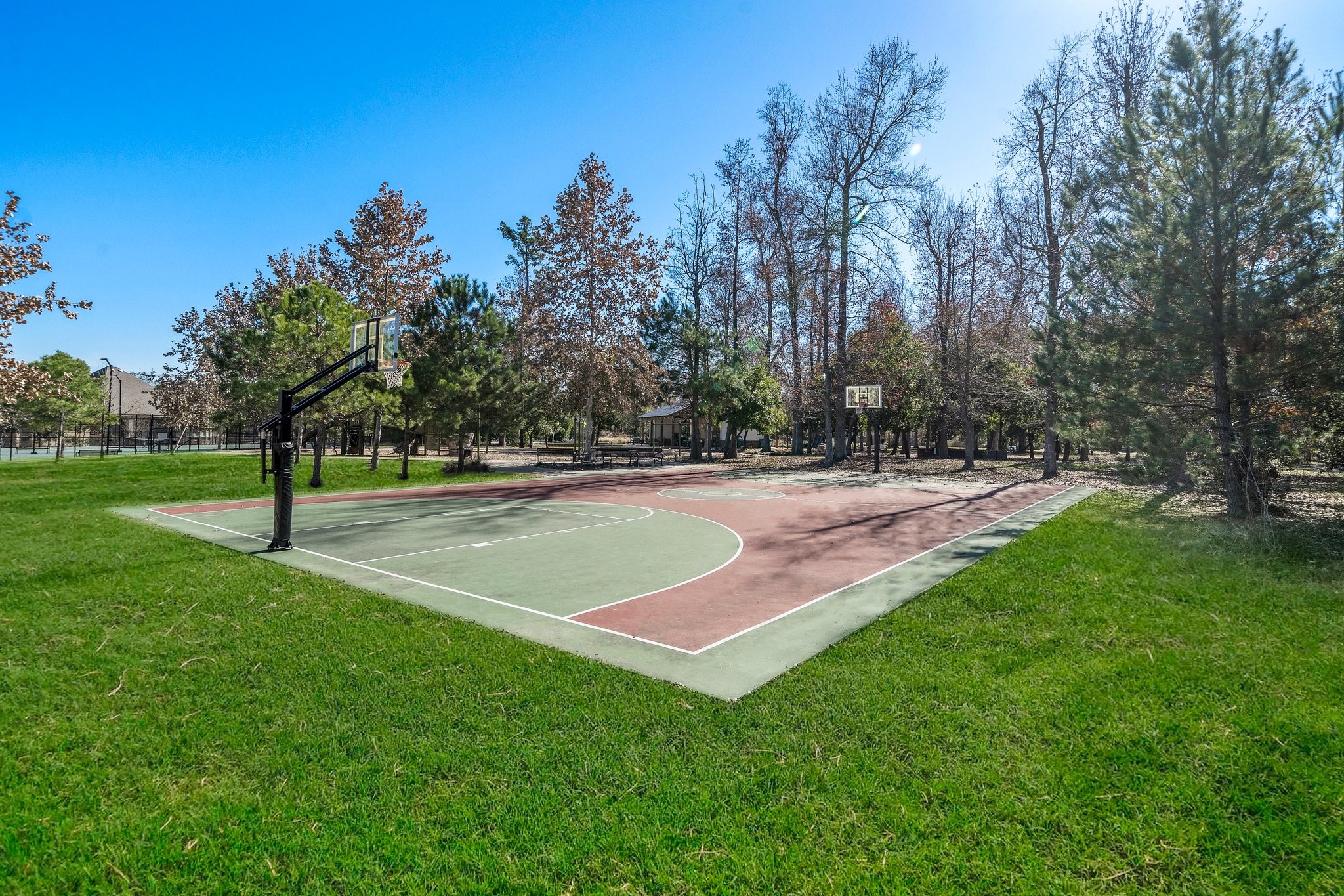 Community basketball courts