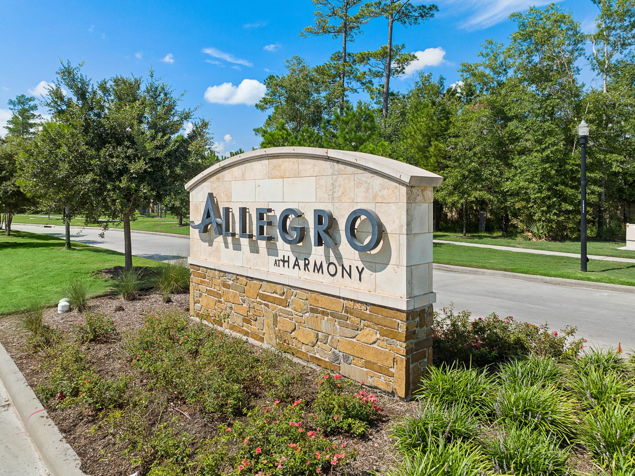 The entrance to Allegro at Harmony