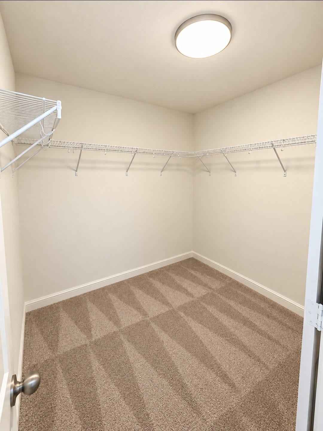 Walk-in primary closet
