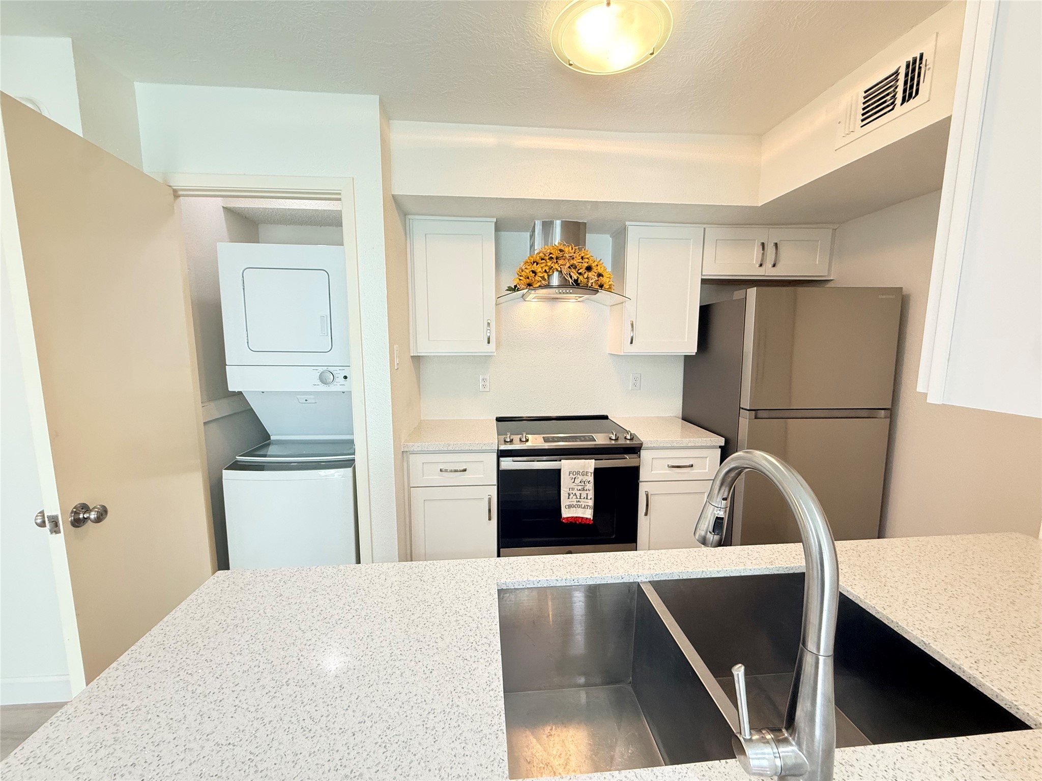 View of the kitchen from the living room!