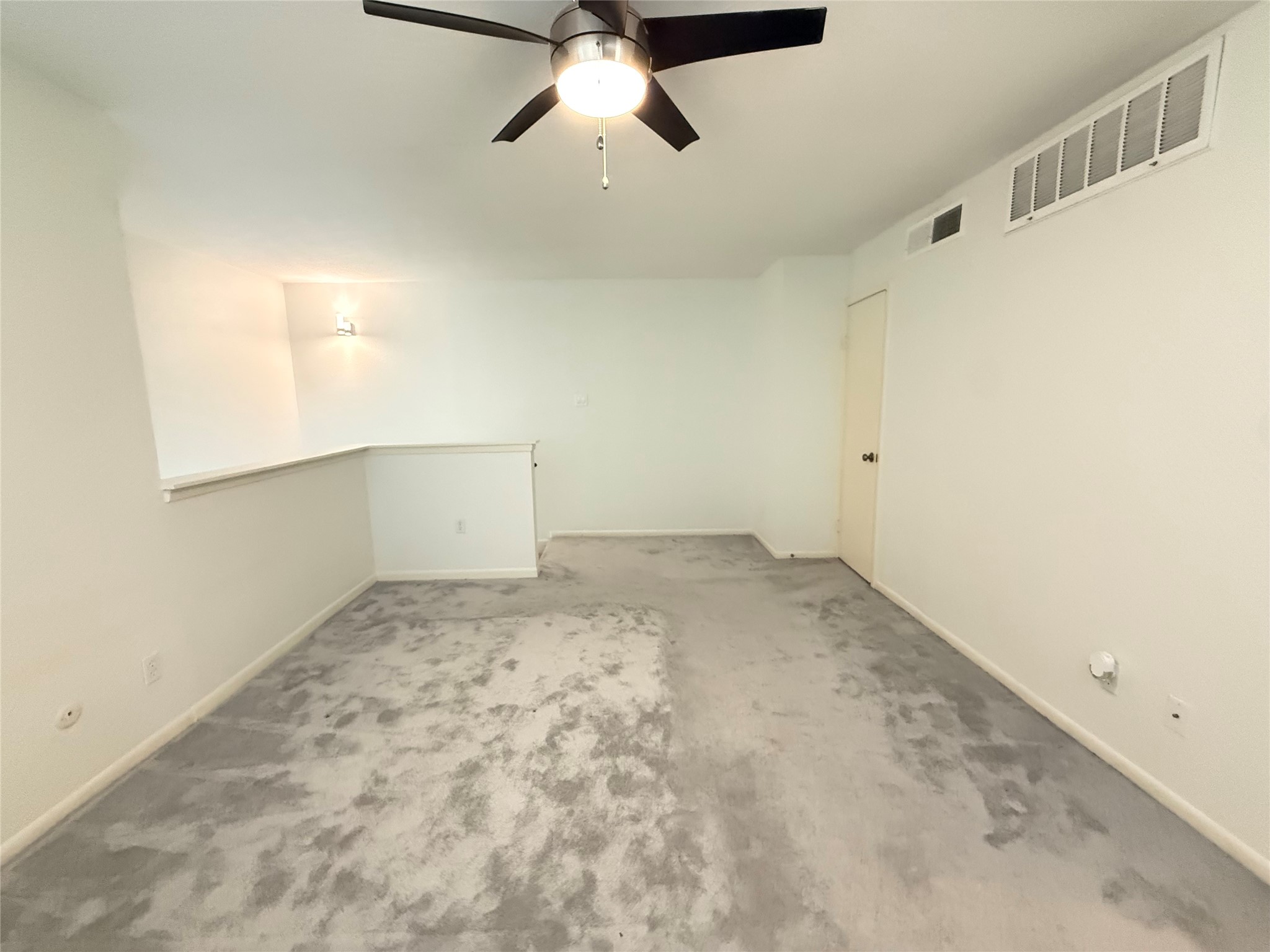 Large loft bedroom upstairs with 2 closets and renovated master bathroom!