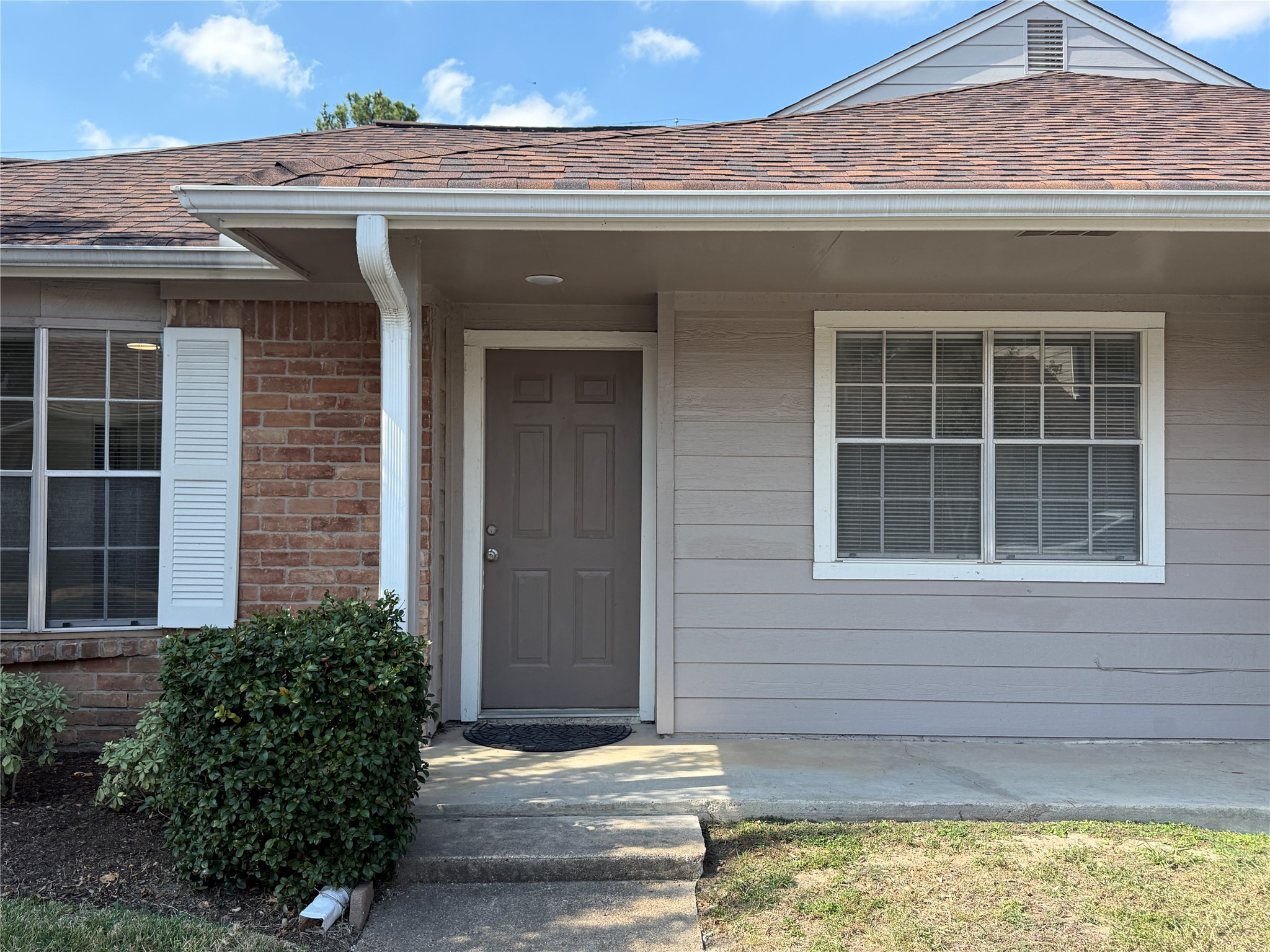 Covered front porch. Covered front porch.