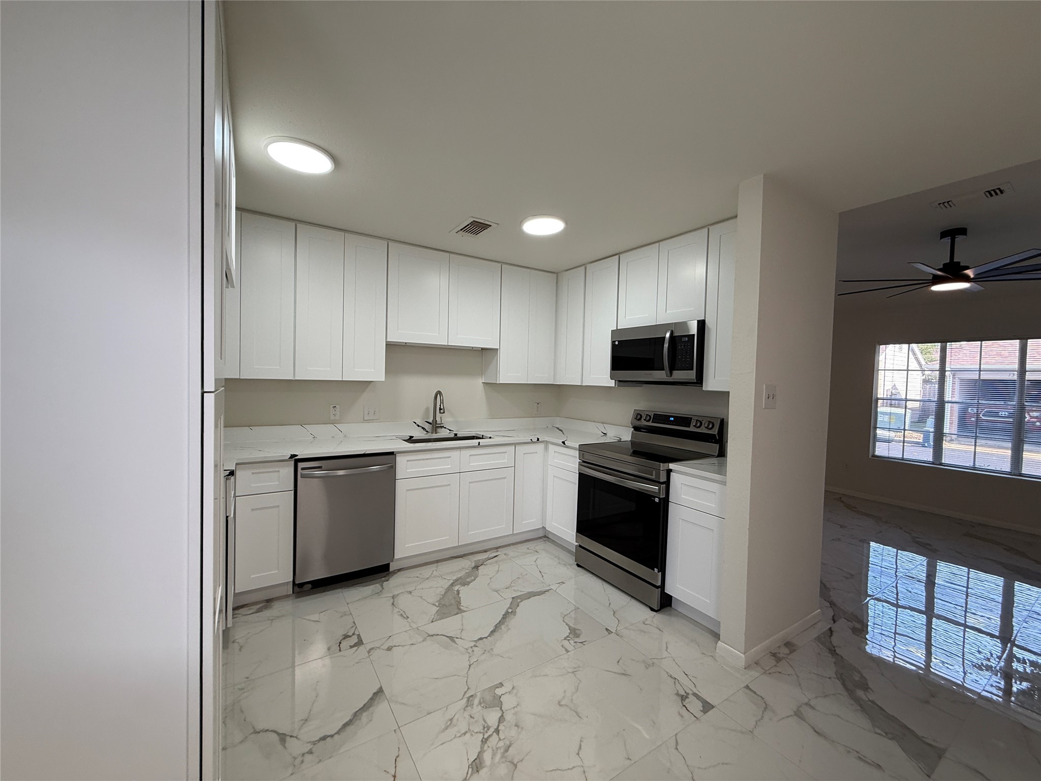 Remodeled kitchen. Remodeled kitchen.