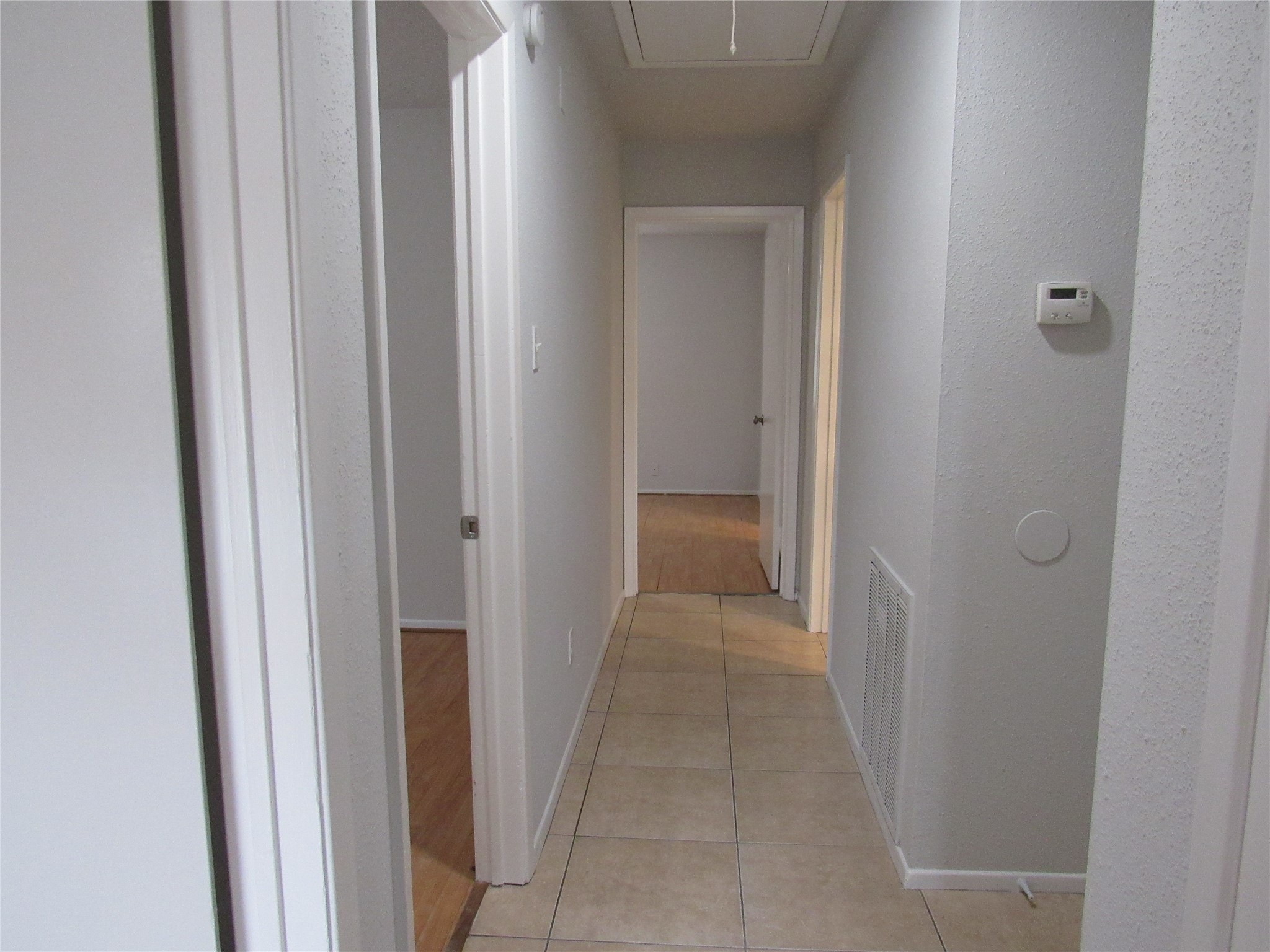 View of hallway leading to Master Bedroom.