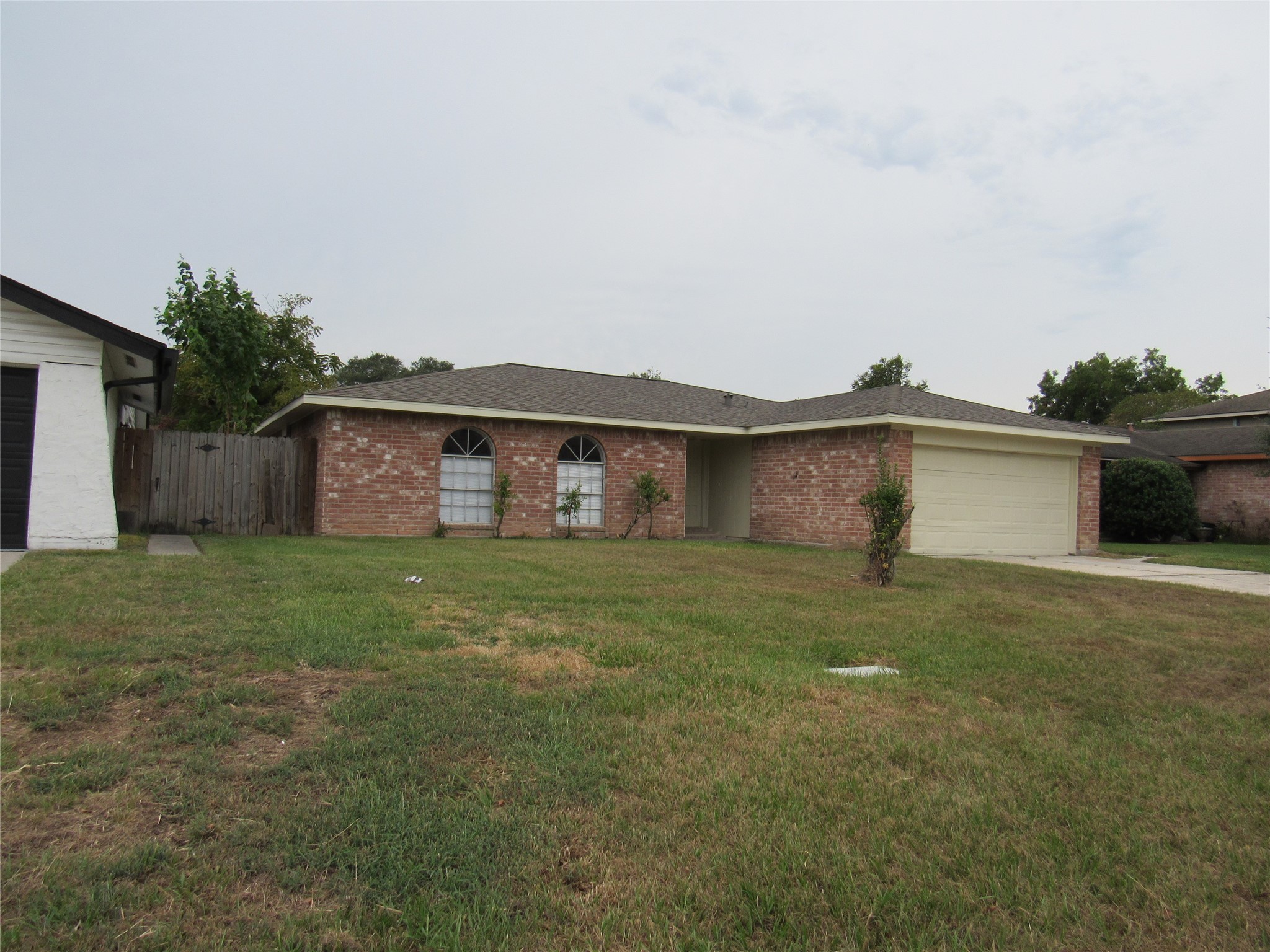 Left side view of the house.