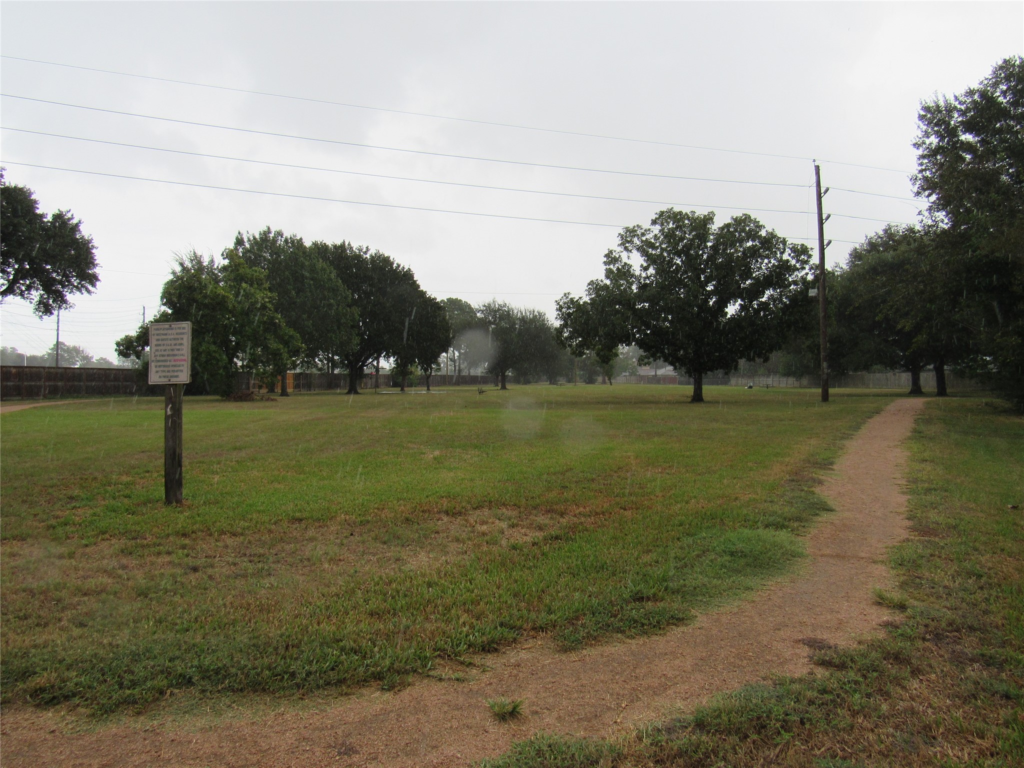 Subdivision large playground with walking trails.