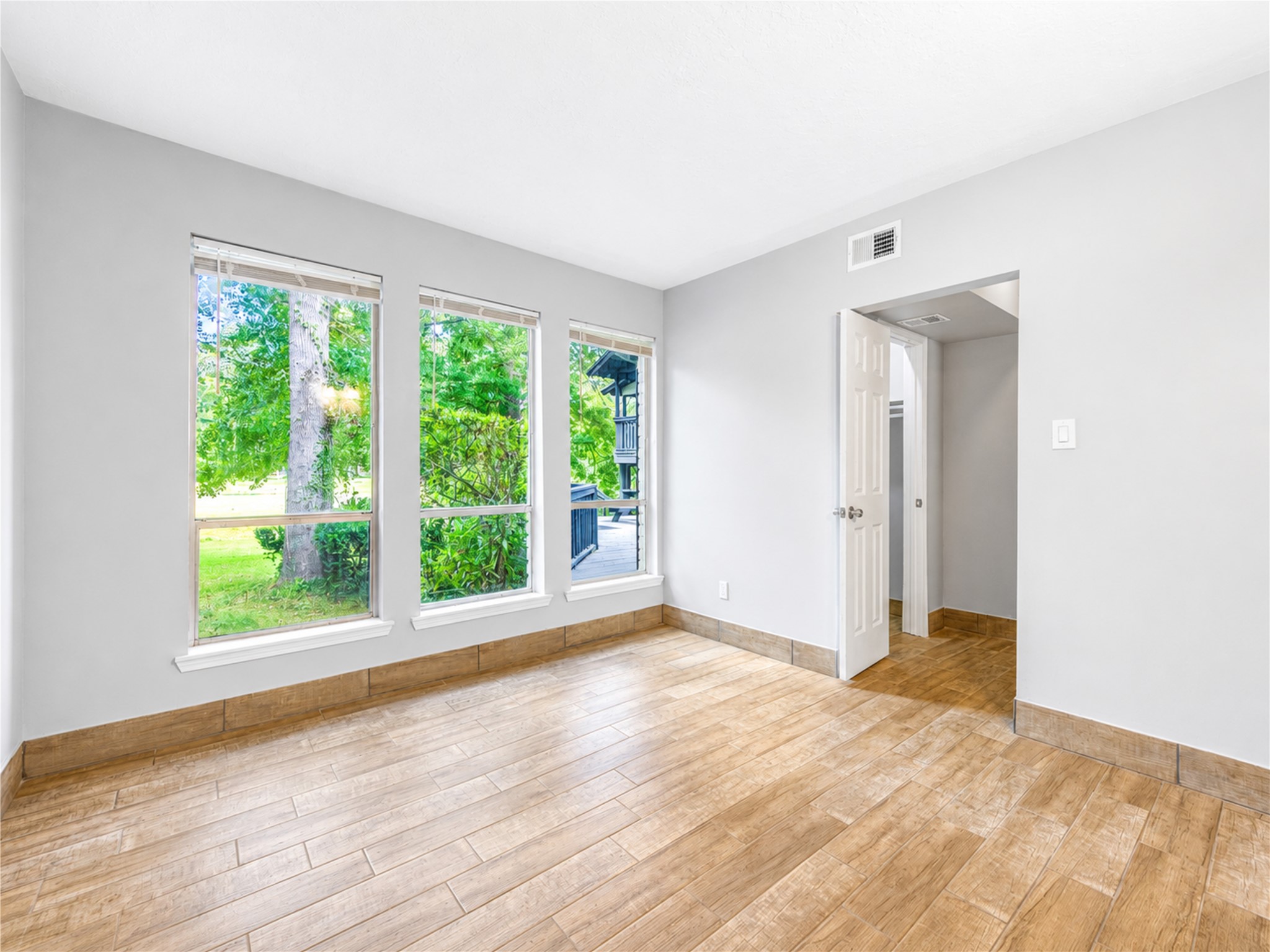 Dedicated Home Gym with Walk-In Closet