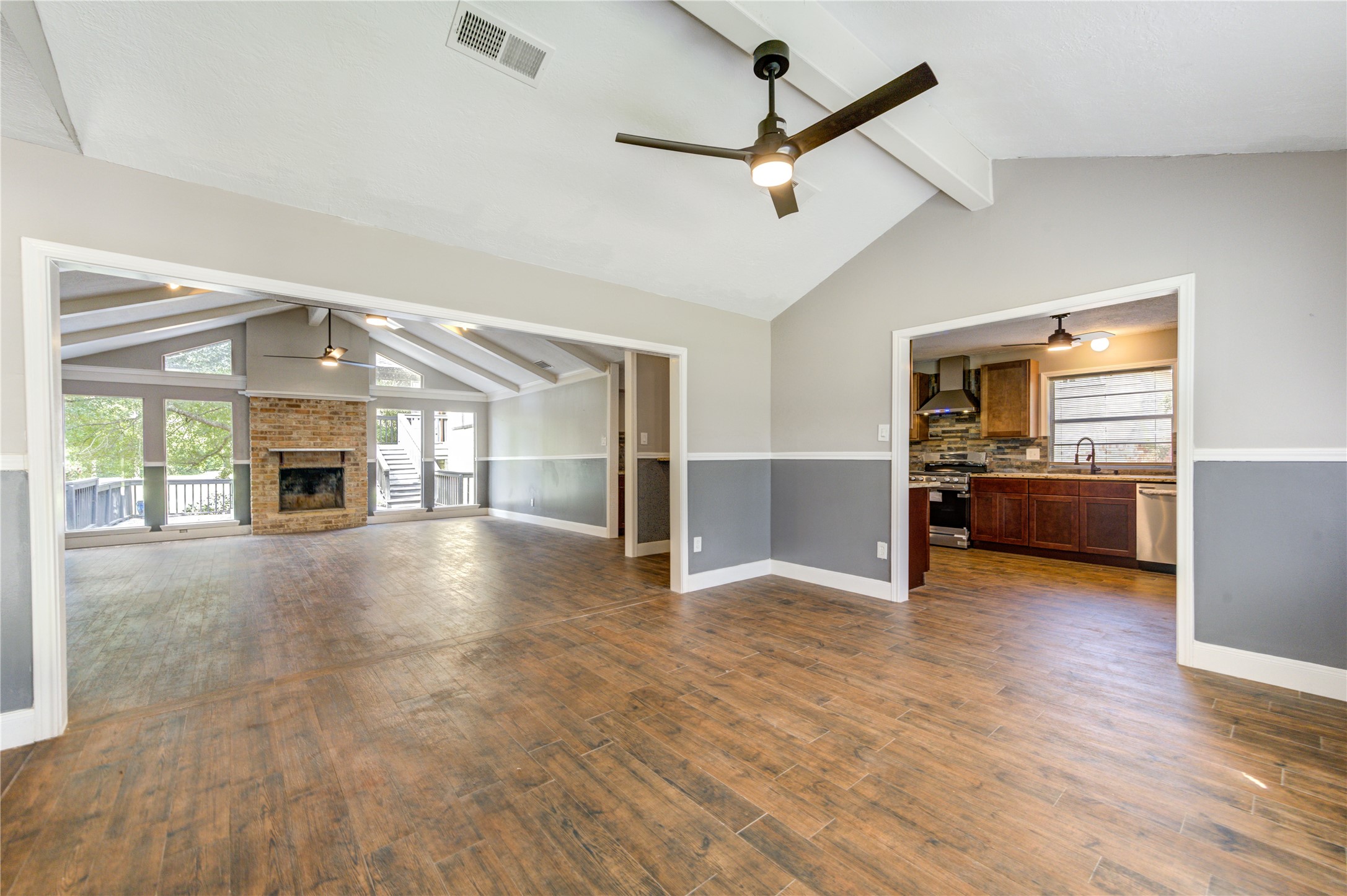 Seamless Living, Dining & Kitchen Flow