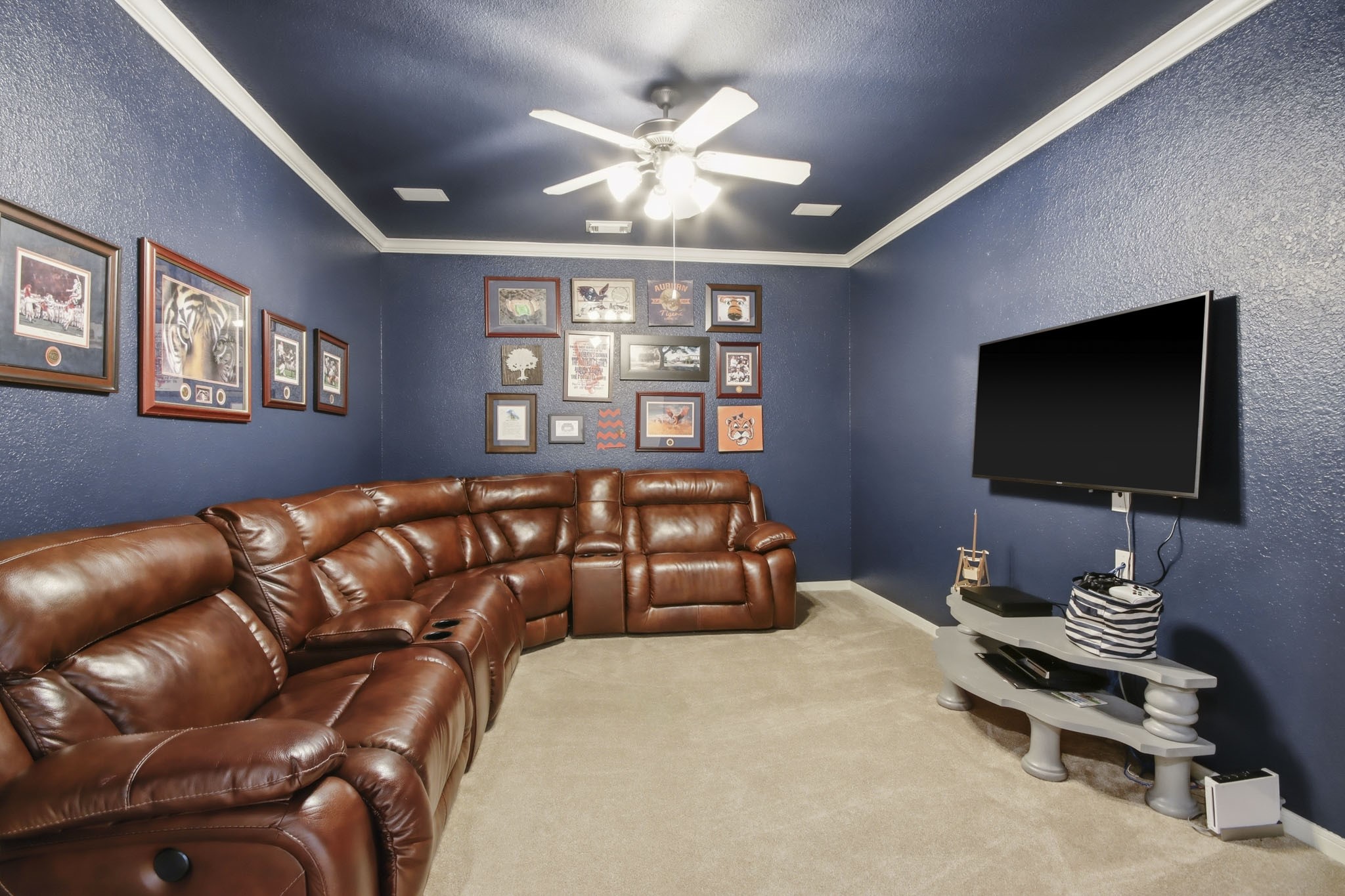 Experience ultimate relaxation in your own home theater.