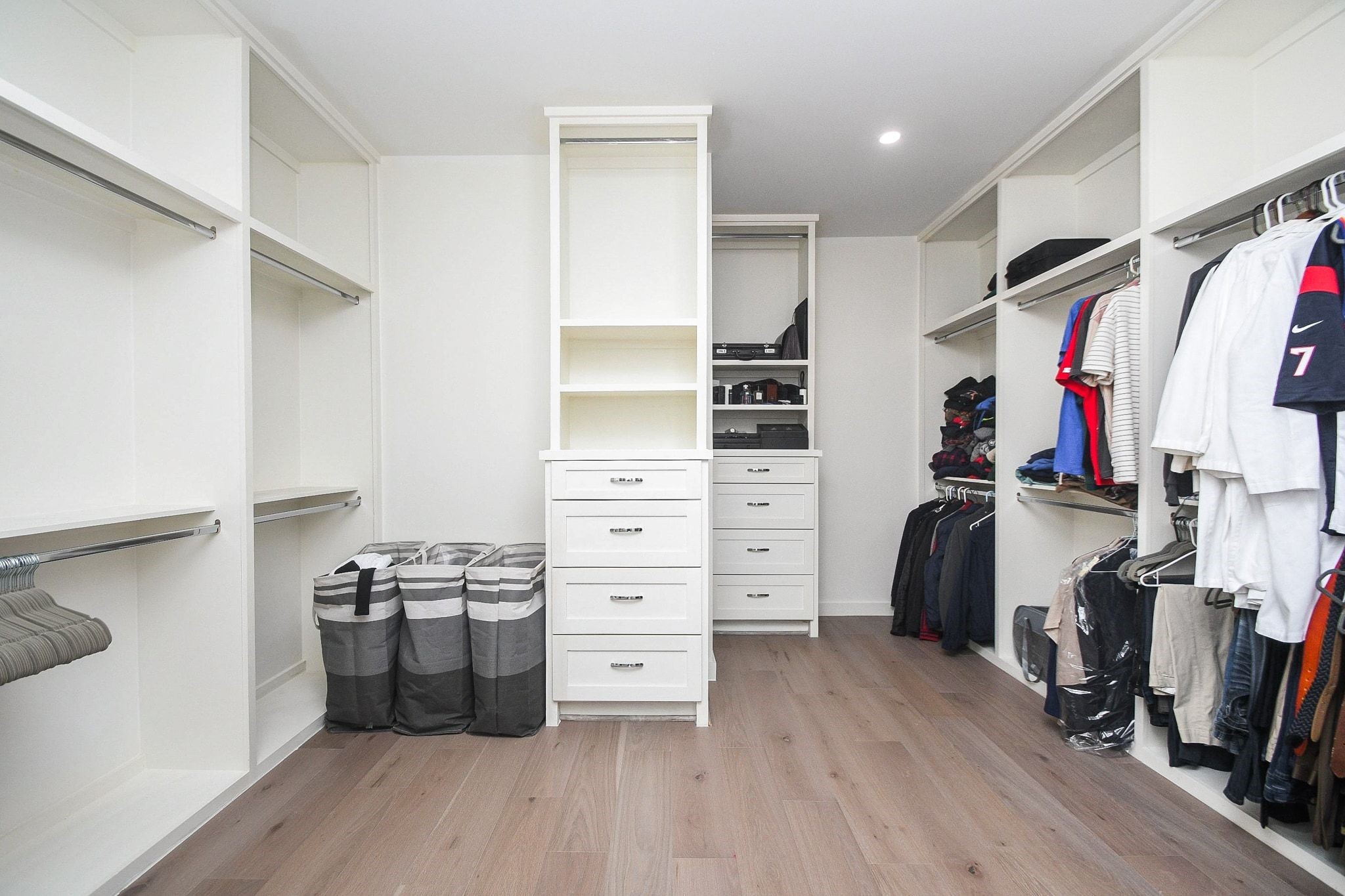 Another angle of the spacious walk in closet.