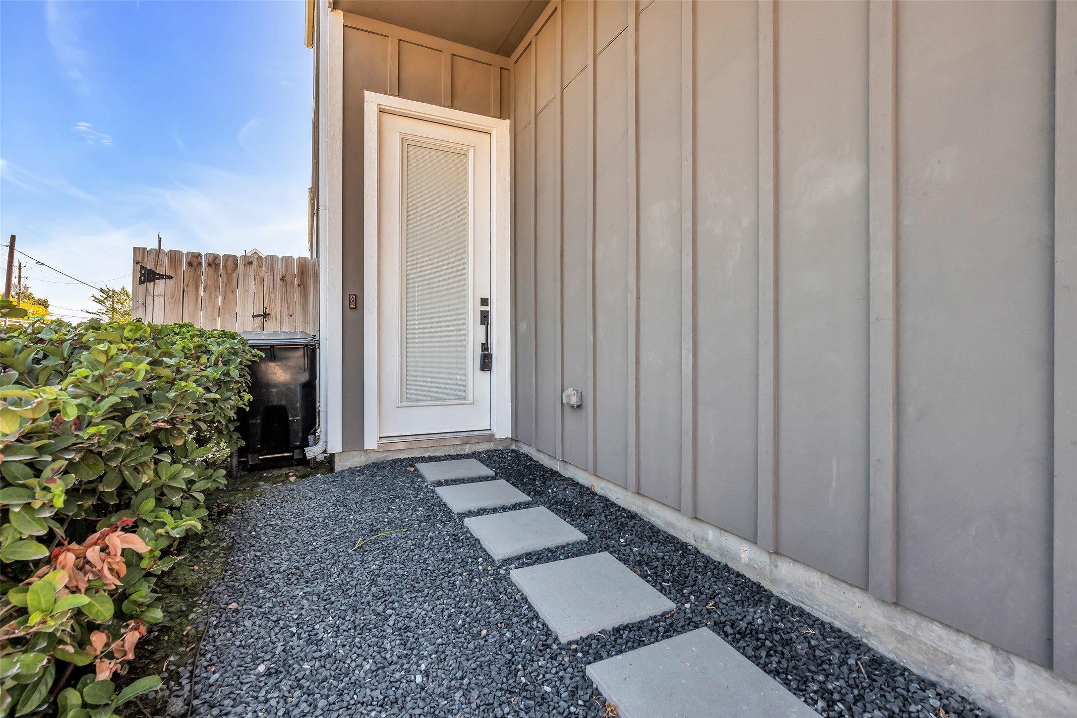 A covered entry and paver-stone path welcome you home. A covered entry and paver-stone path welcome you home.
