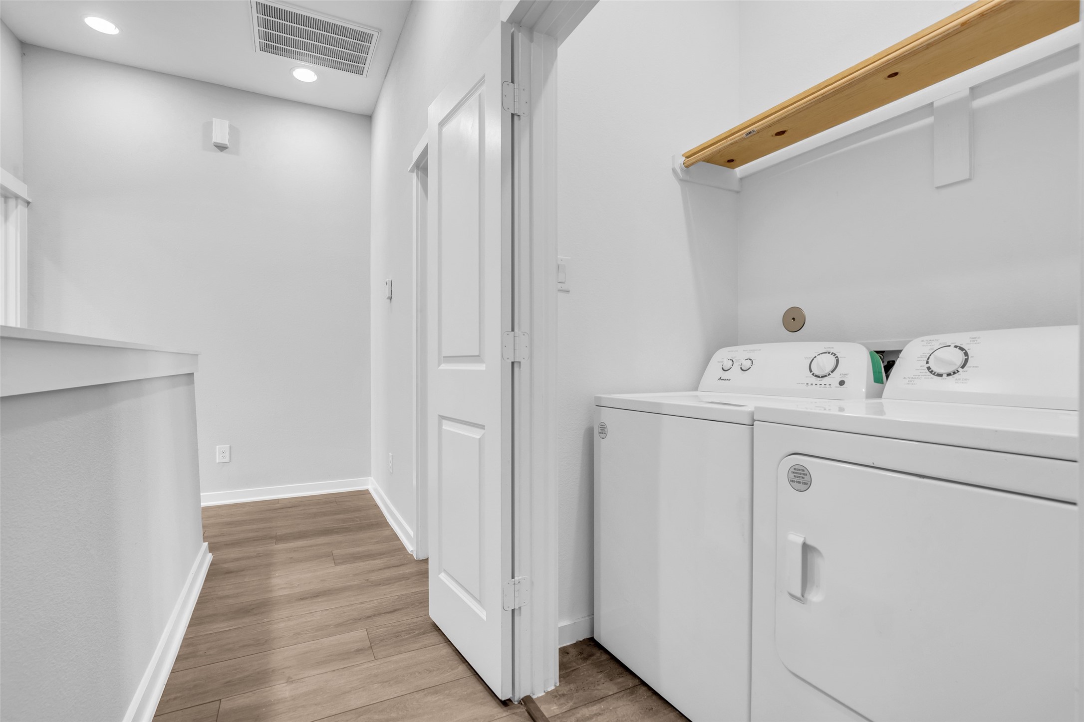 Upstairs laundry right by the bedrooms, so no more hauling baskets up and down the stairs!