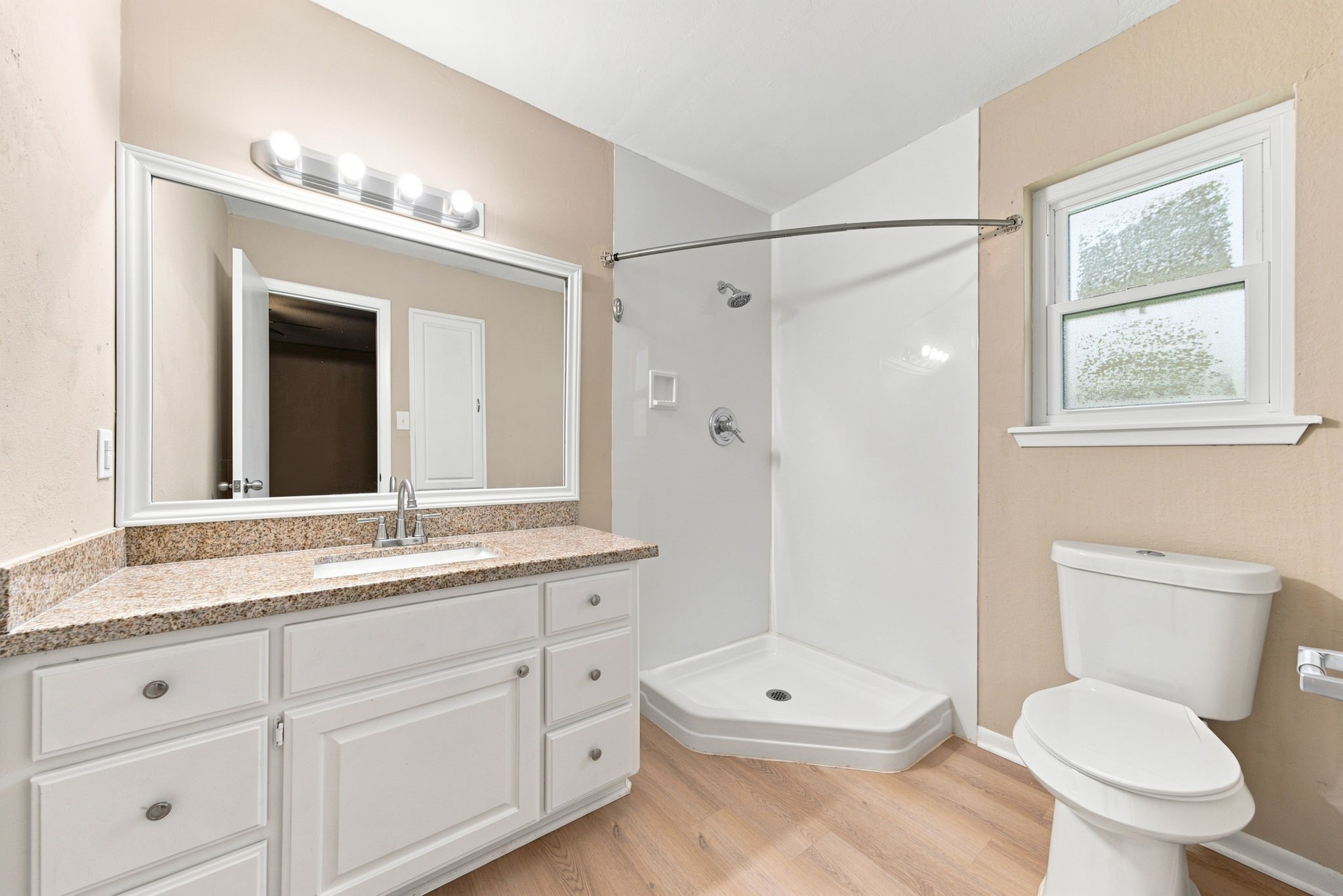 Primary bathroom with shower only