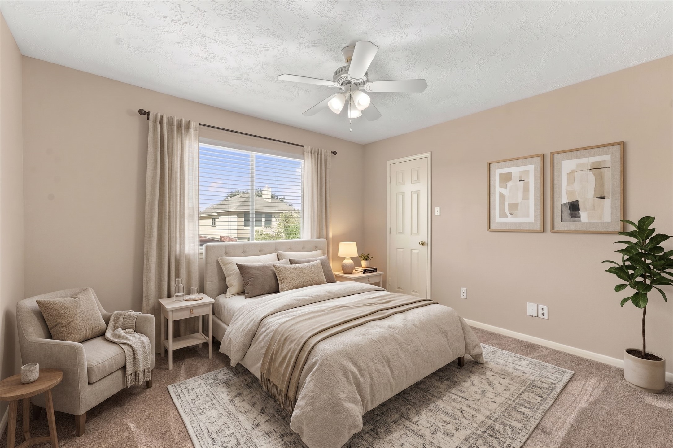 virtually staged 3rd bedroom