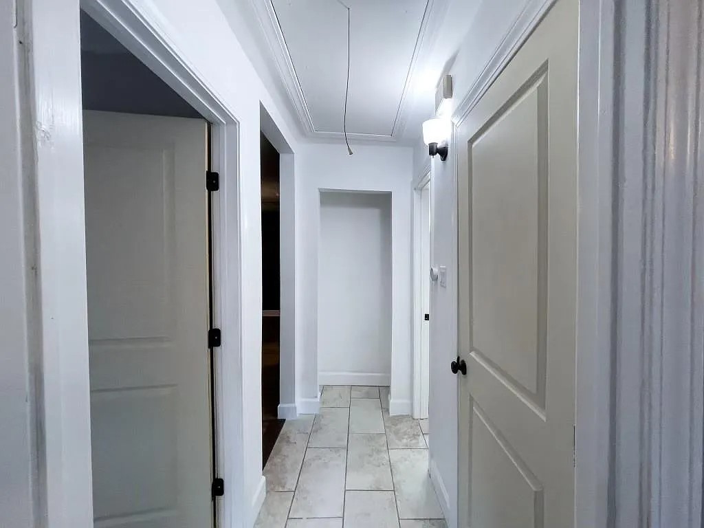 Interior Hallway with Wood-Look Flooring