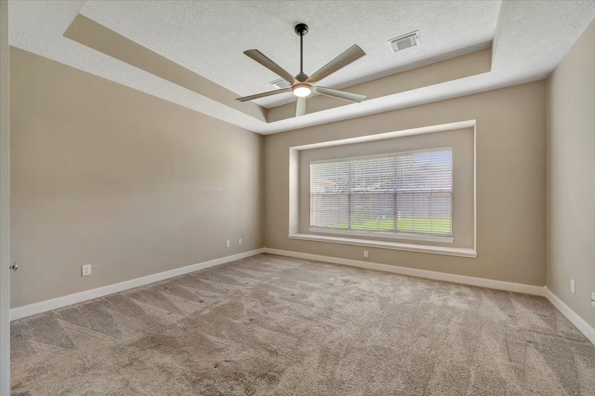 Private primary suite on the first floor.