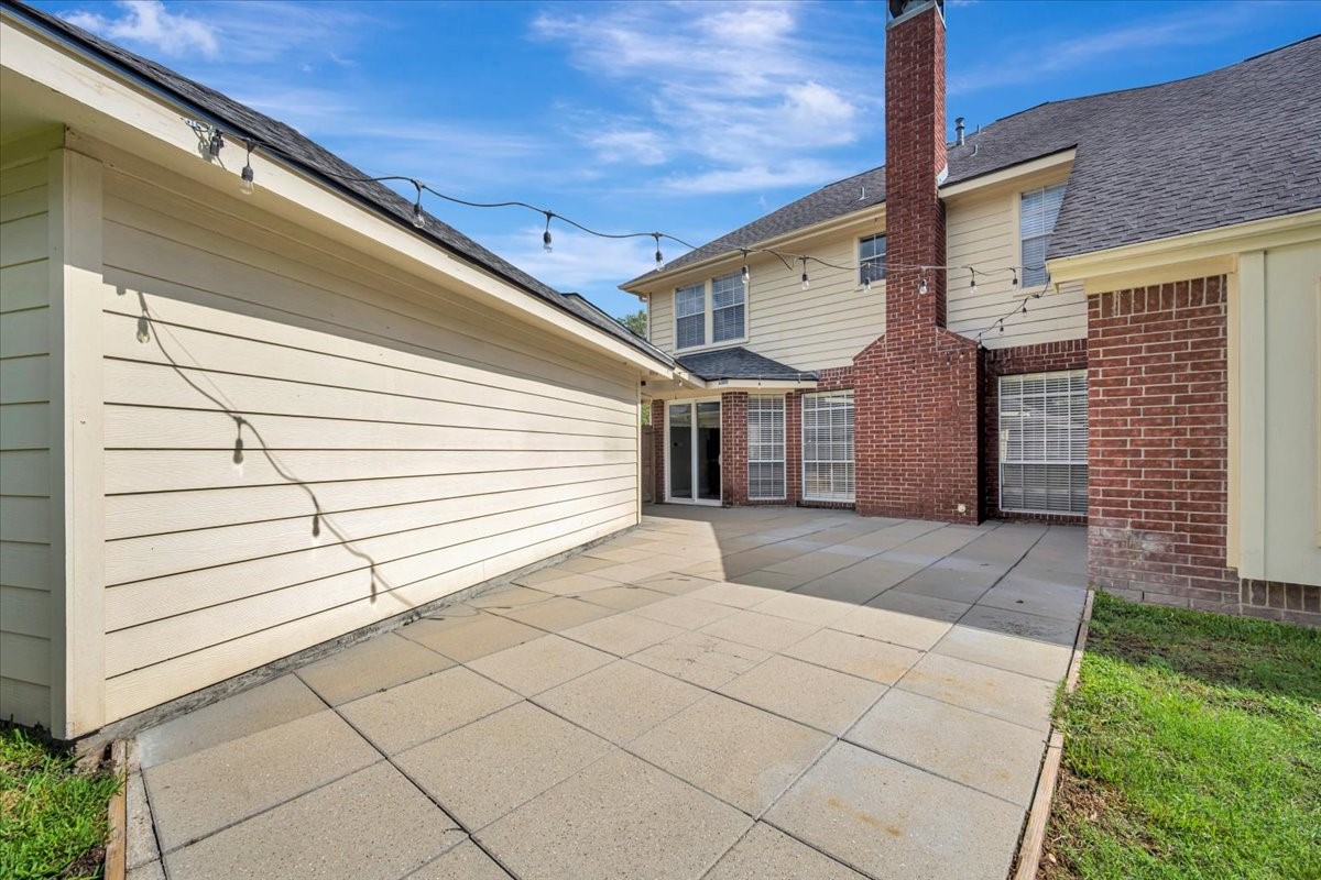 Expanded backyard patio designed for outdoor living, entertaining, and enjoying time with family and friends.