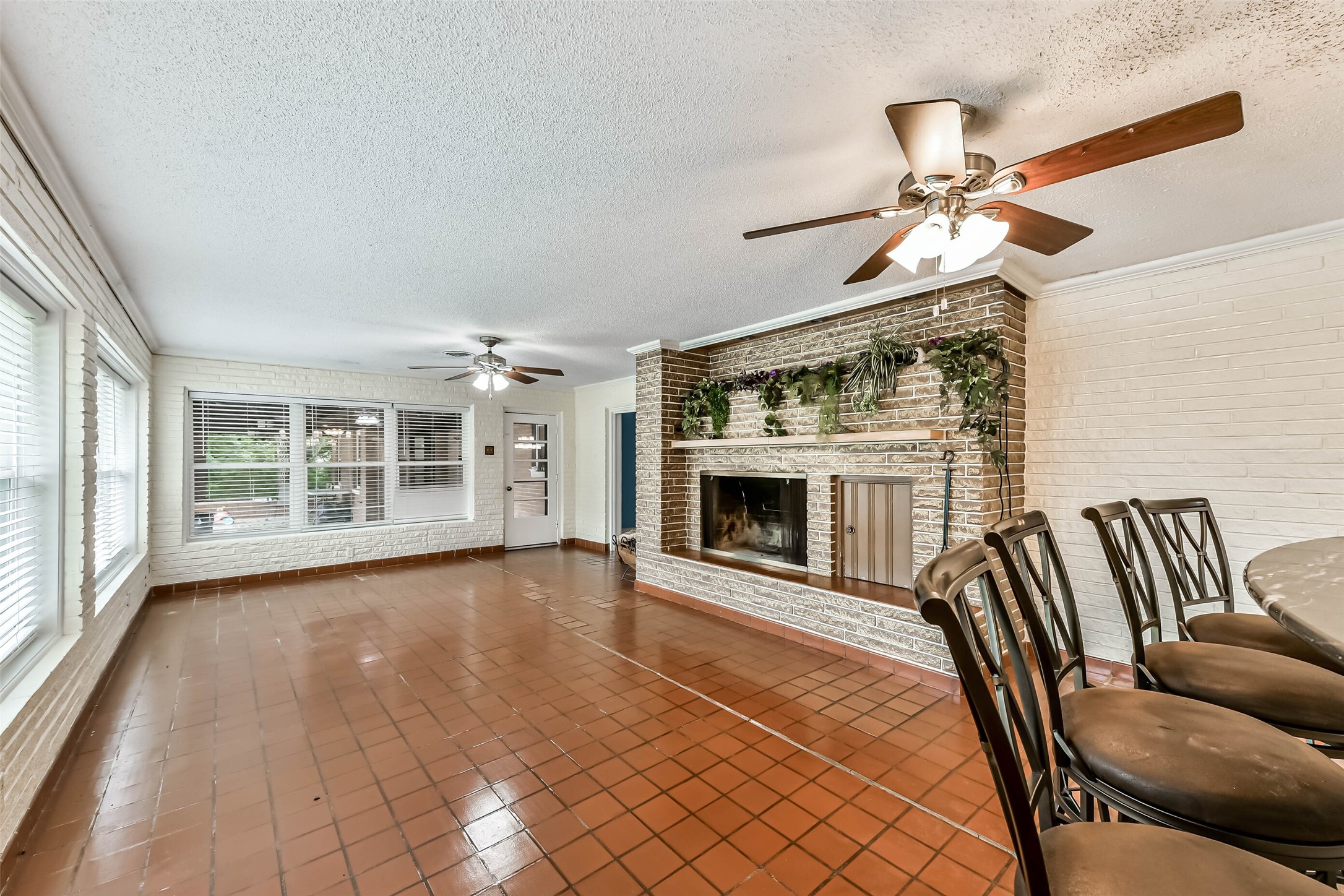 Opposite view of the Sunroom looking towards the back covered patio