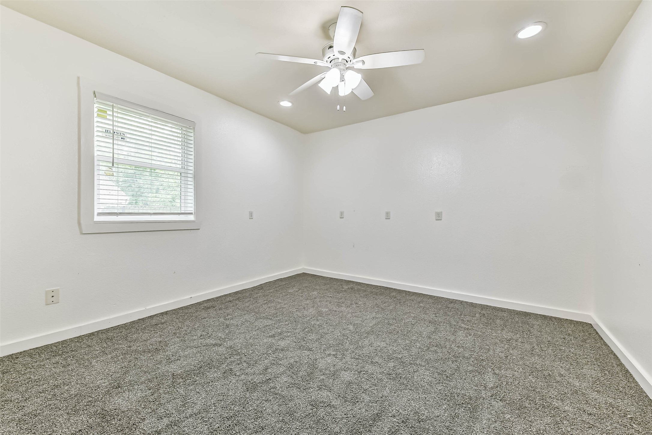 Second bedroom, view 2, also new carpeting