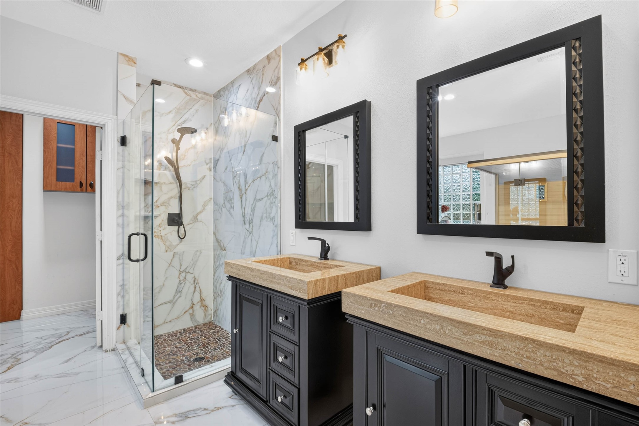 Double sinks his & hers.