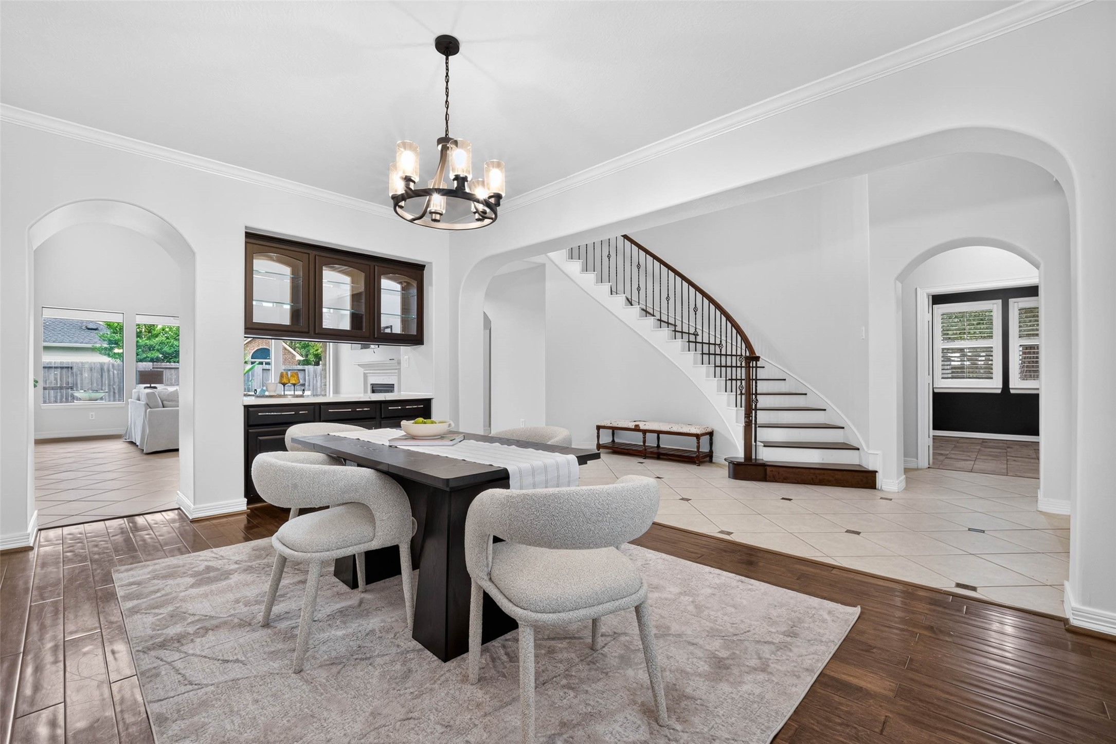 This Dining Room is actually large enough to host 8 people for meals.