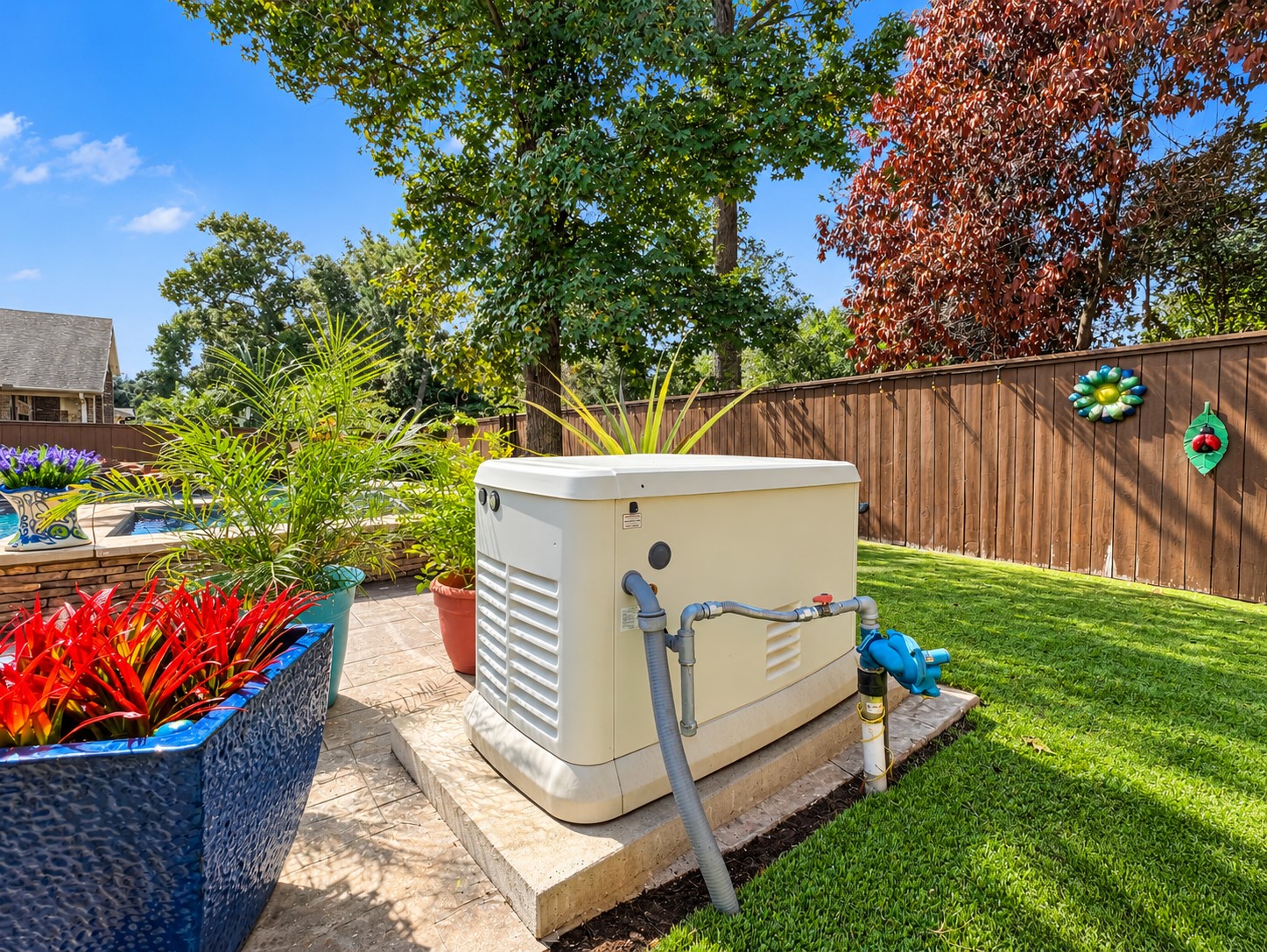 Enjoy the added piece of mind of having a 24kw whole home generator for those occasions when mother nature leaves the home with no power.