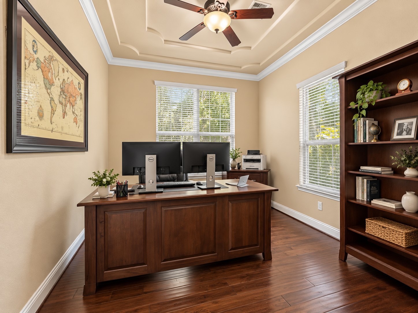 Located at the front of the home, the private office provides a dedicated place to work, manage daily tasks, or take virtual meetings. Enjoy the convenience of working from home with a separate office away from the main living areas.