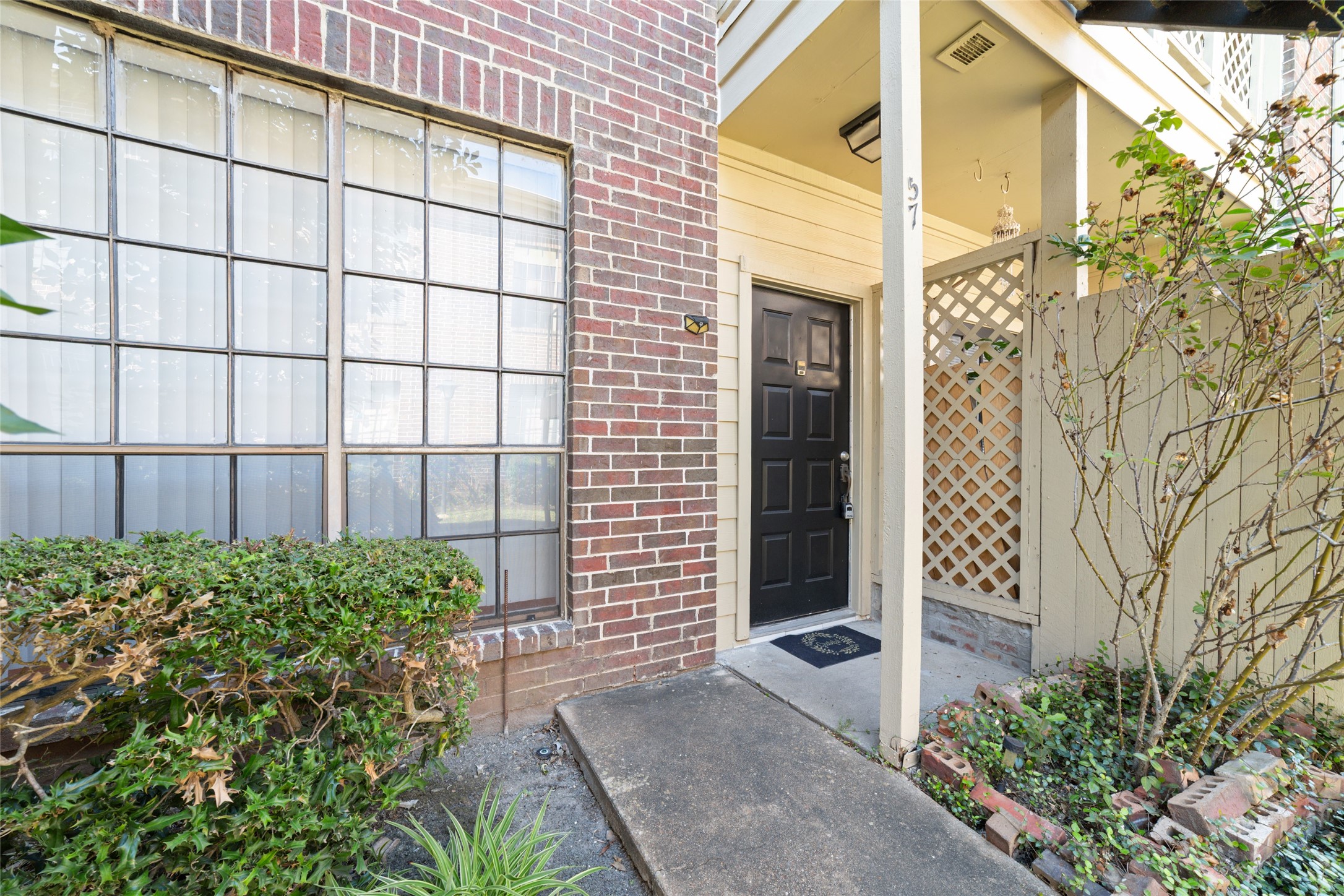 Front door and porch