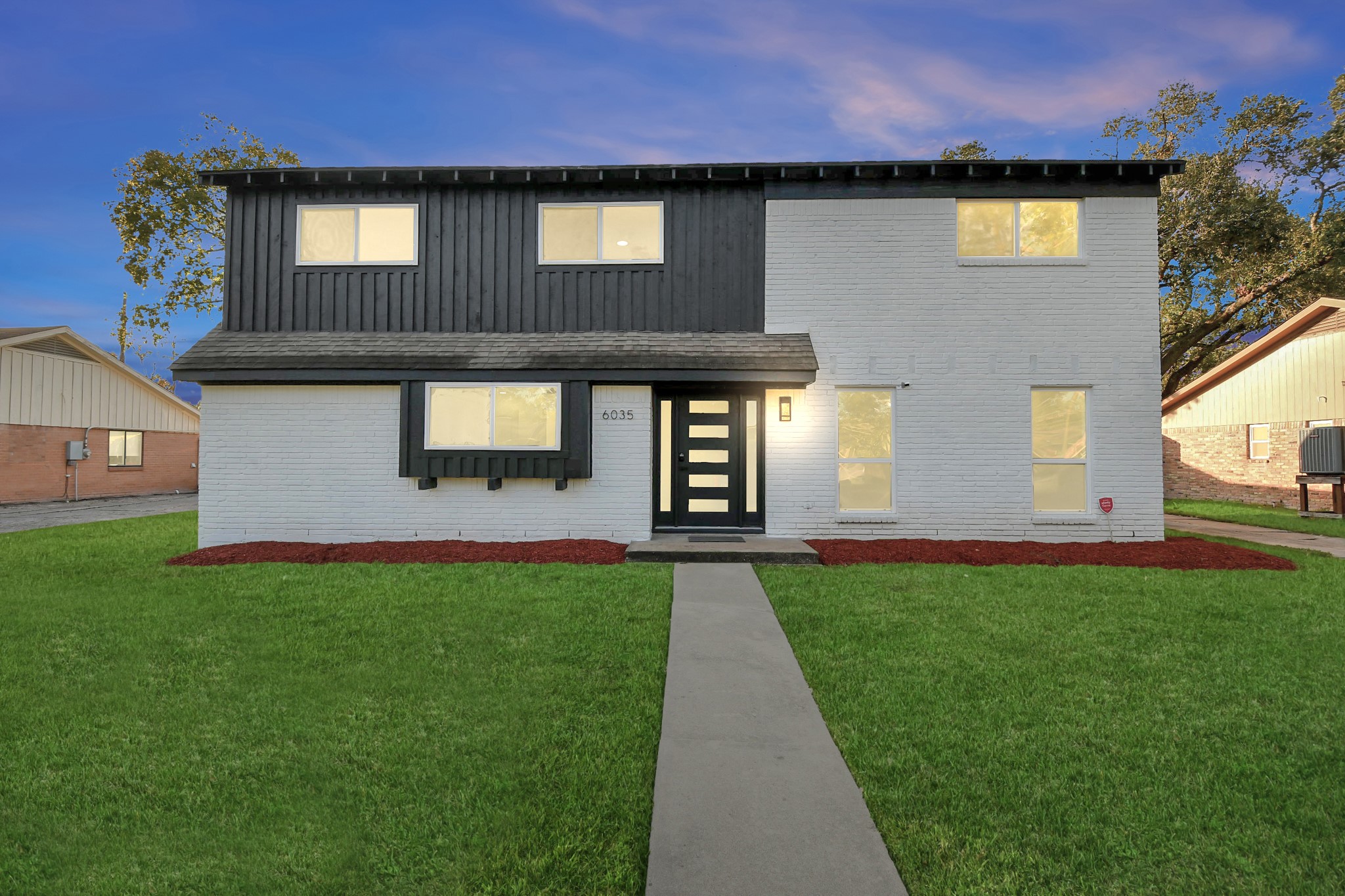 The home you have been waiting for. This renovated home is captivating at night, showcasing its true beauty. A truly exquisite property, it presents a remarkable opportunity to own something truly special.