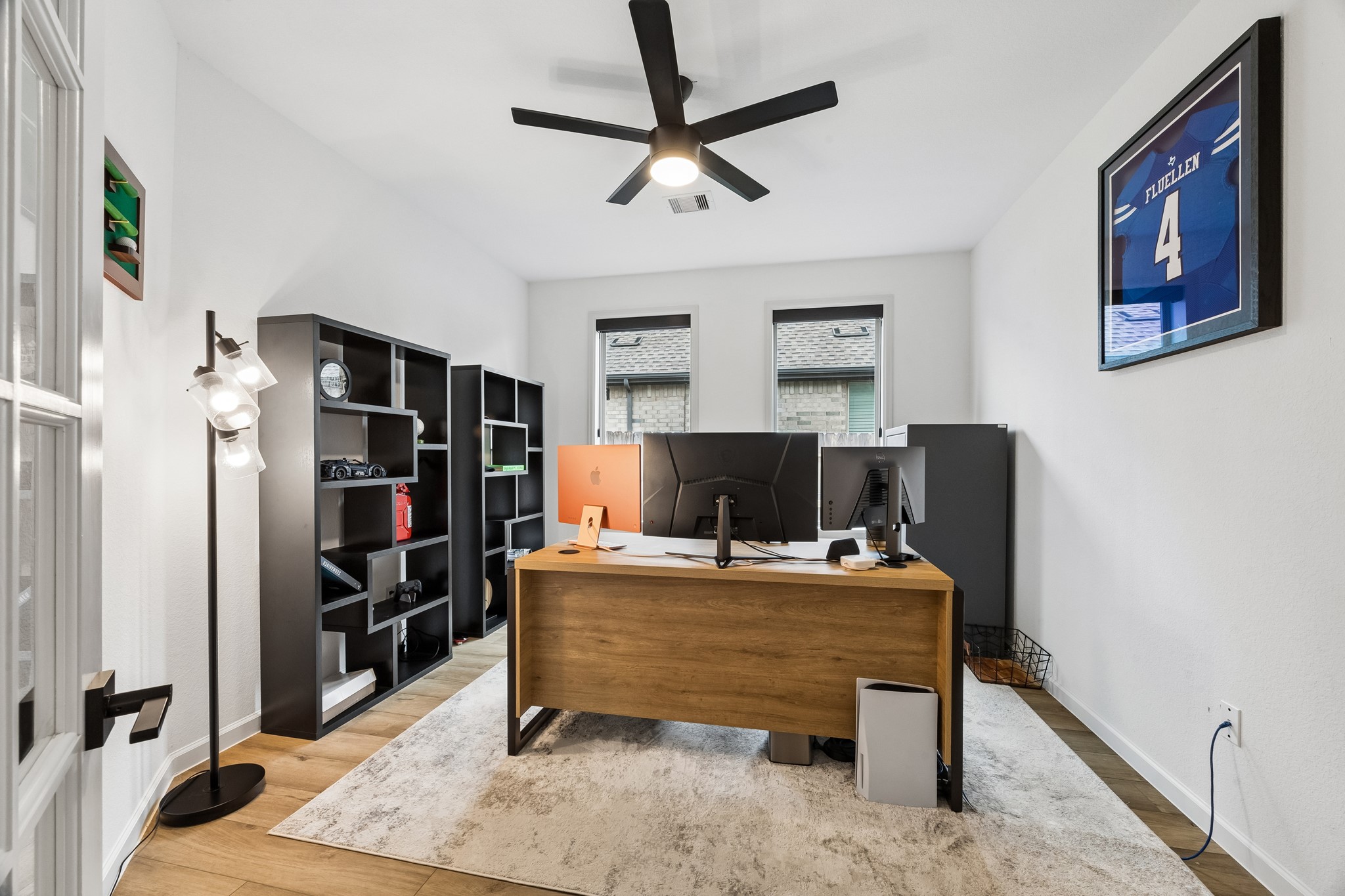 The home study is a private retreat for work or study.