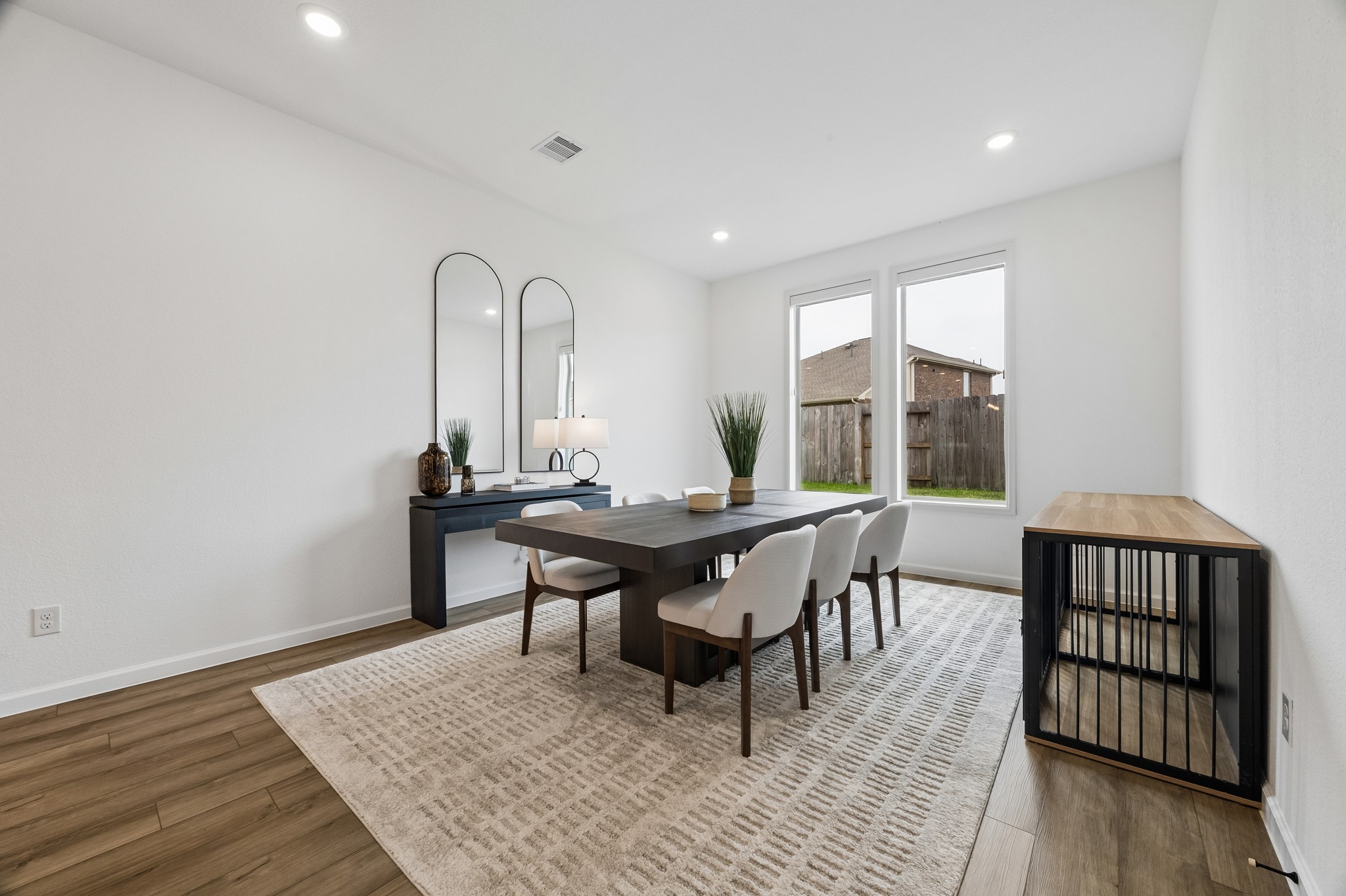 Entertaining is a breeze in his formal dining room right off of the kitchen,